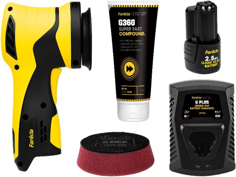 Farécla G Plus Dual Action Excenteres Mini polírozógép indulókészlettel termék fő termékképe