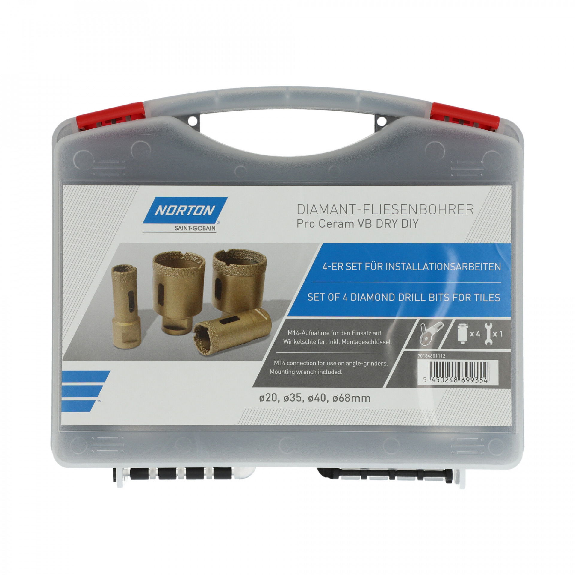 Norton Clipper Extreme VB gyémántszemcsés fúrókorona készlet Ø20-48 mm termék fő termékképe