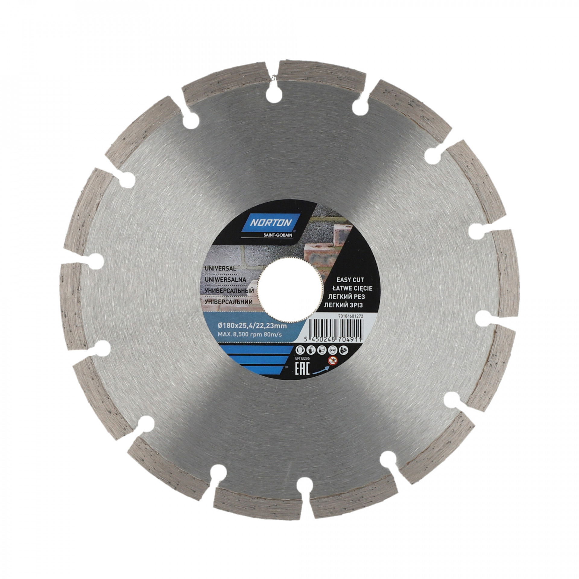 Norton CEE Universal gyémánt vágókorong Ø180x25,4/22,23 mm, 25 db/csomag termék fő termékképe