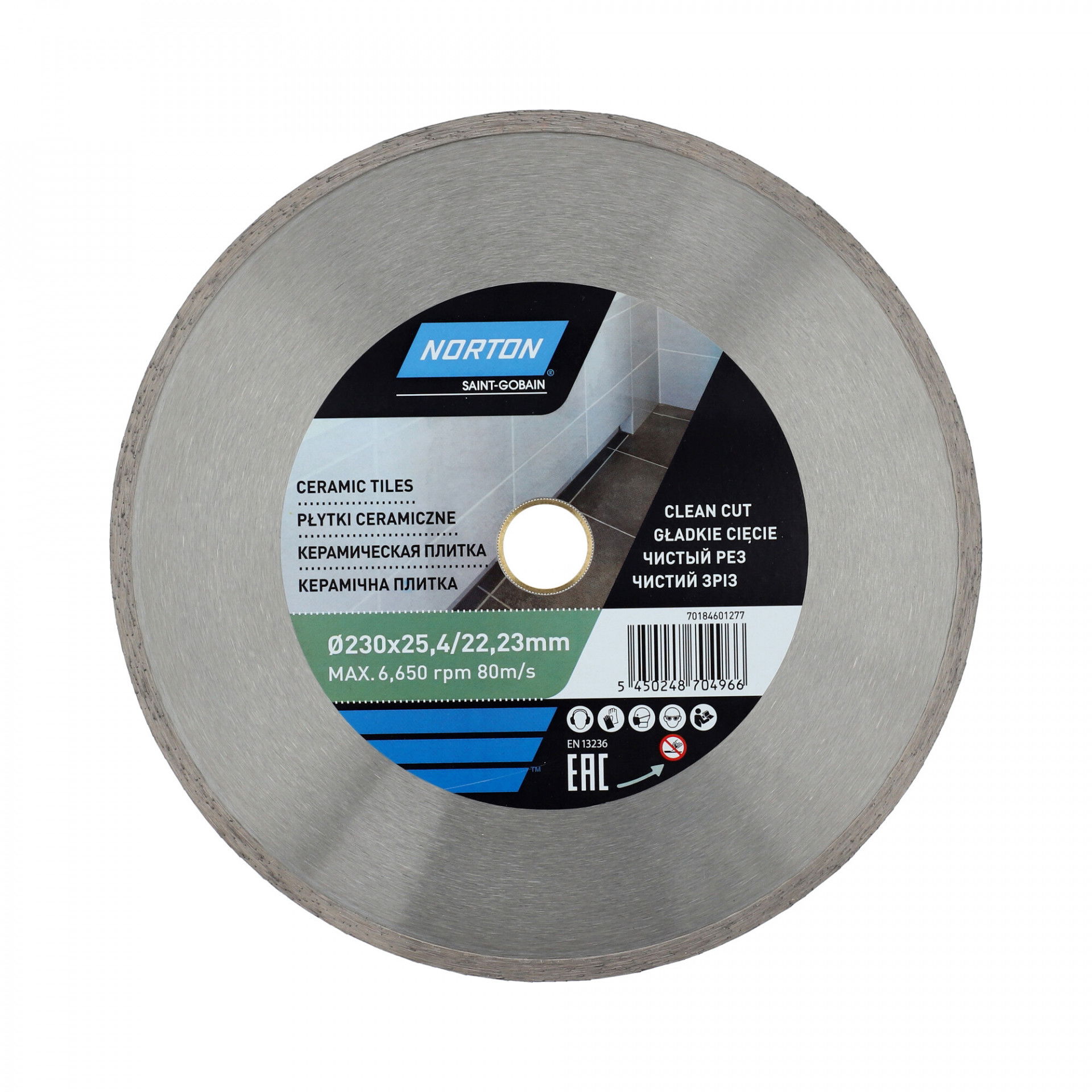 Norton Ceramic Tiles gyémánt vágókorong Ø230x25,4/22,23 mm termék fő termékképe