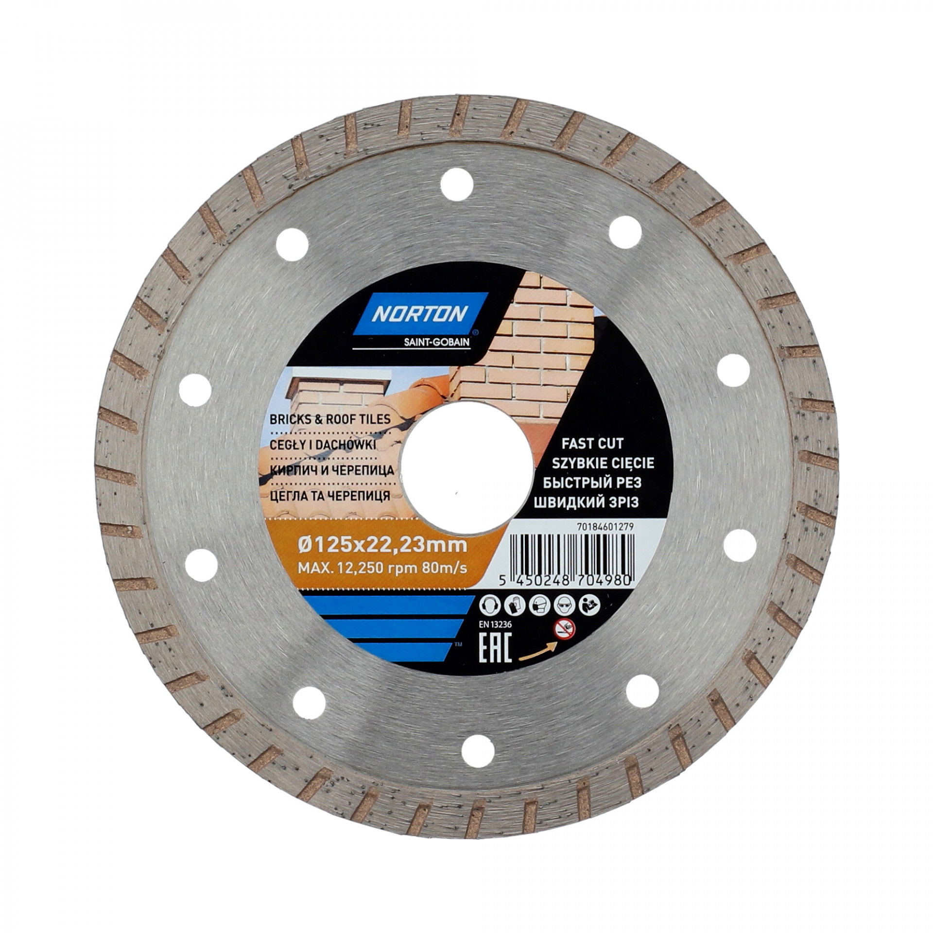 Norton CEE Bricks & Tiles gyémánt vágókorong Ø115x22,23 mm termék fő termékképe