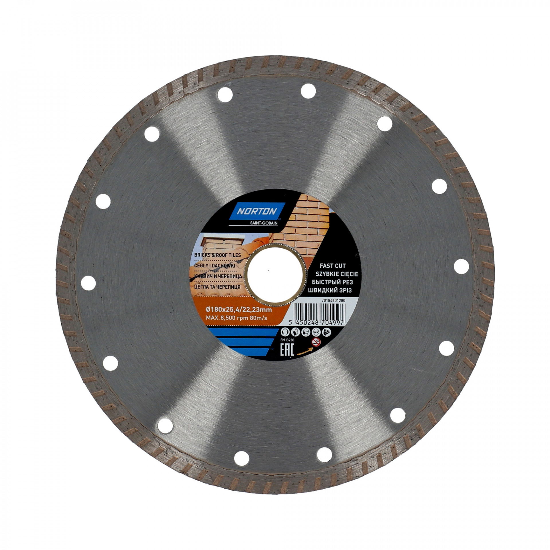 Norton CEE Bricks & Tiles gyémánt vágókorong Ø180x25,44/22,23 mm termék fő termékképe