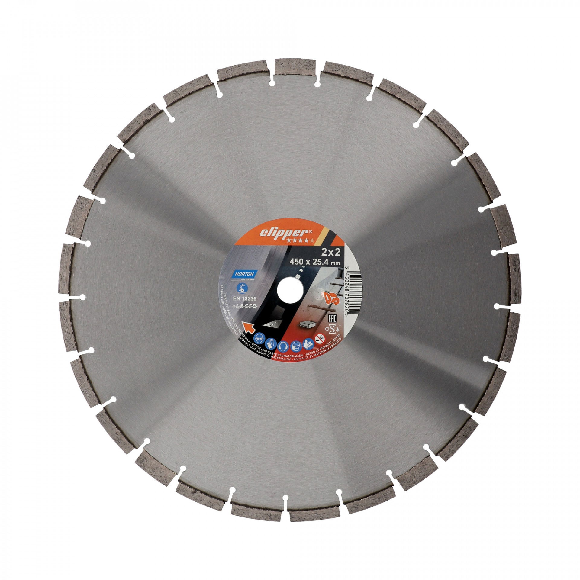 Norton Clipper Pro 2X2 Explorer gyémánt vágókorong Ø450x25,4 mm termék fő termékképe