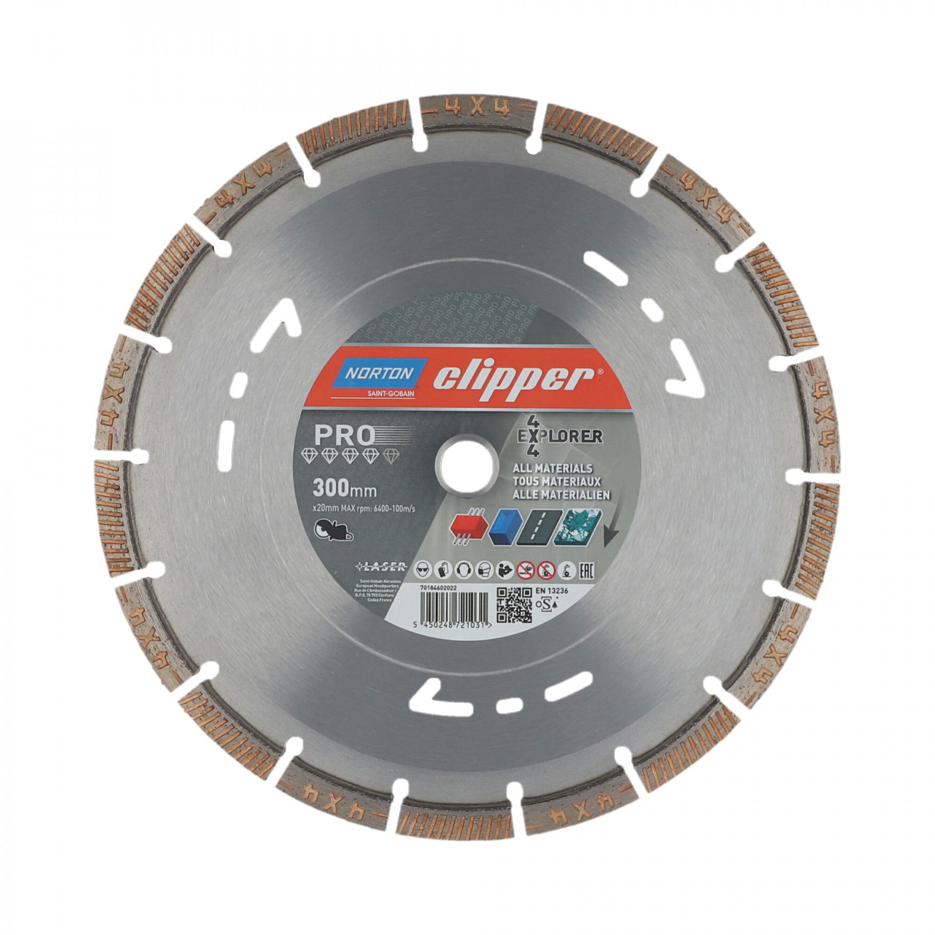 Norton Clipper Pro 4X4 Explorer gyémánt vágókorong Ø300x22,23 mm termék fő termékképe