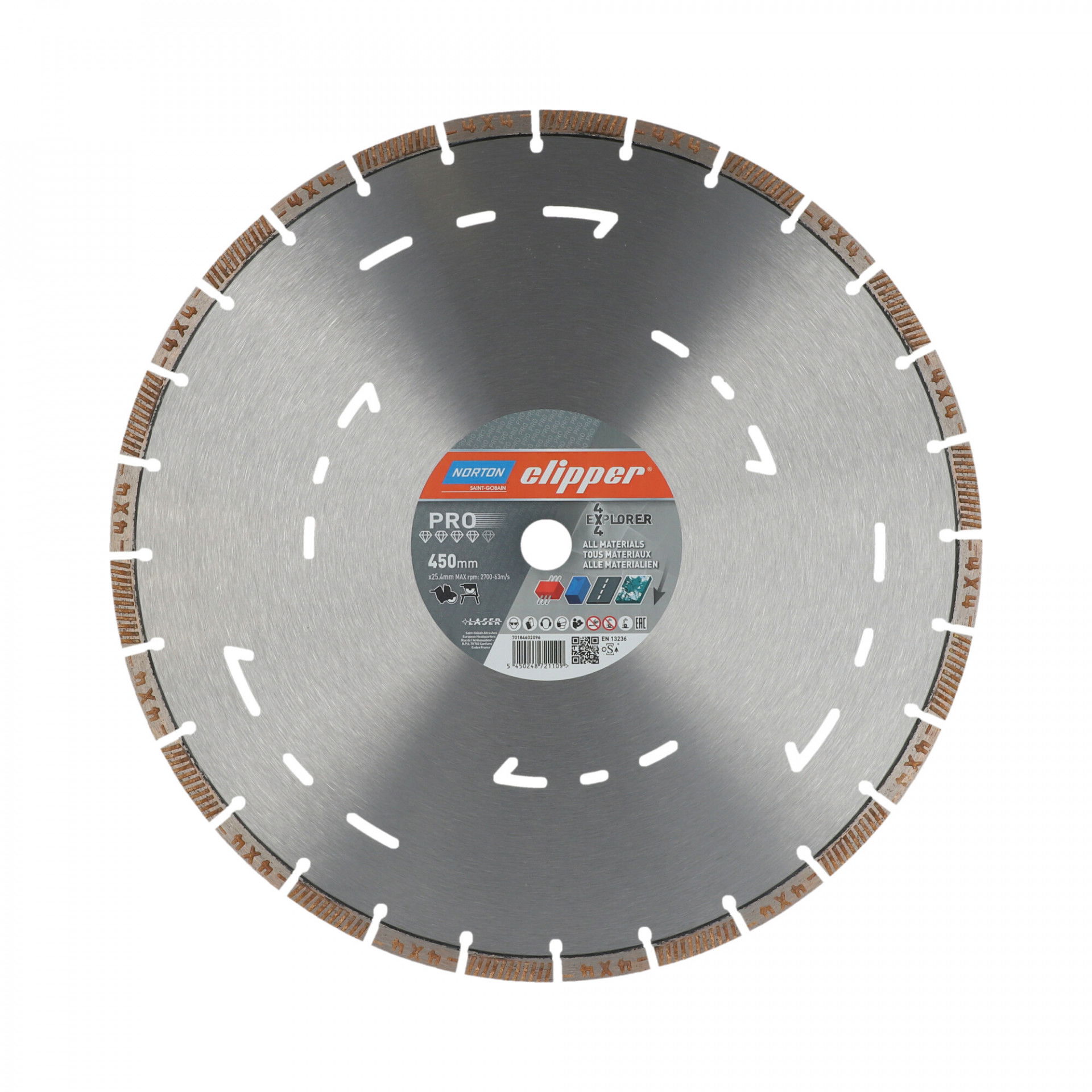 Norton Clipper Pro 4X4 Explorer gyémánt vágókorong Ø450x25,4 mm termék fő termékképe