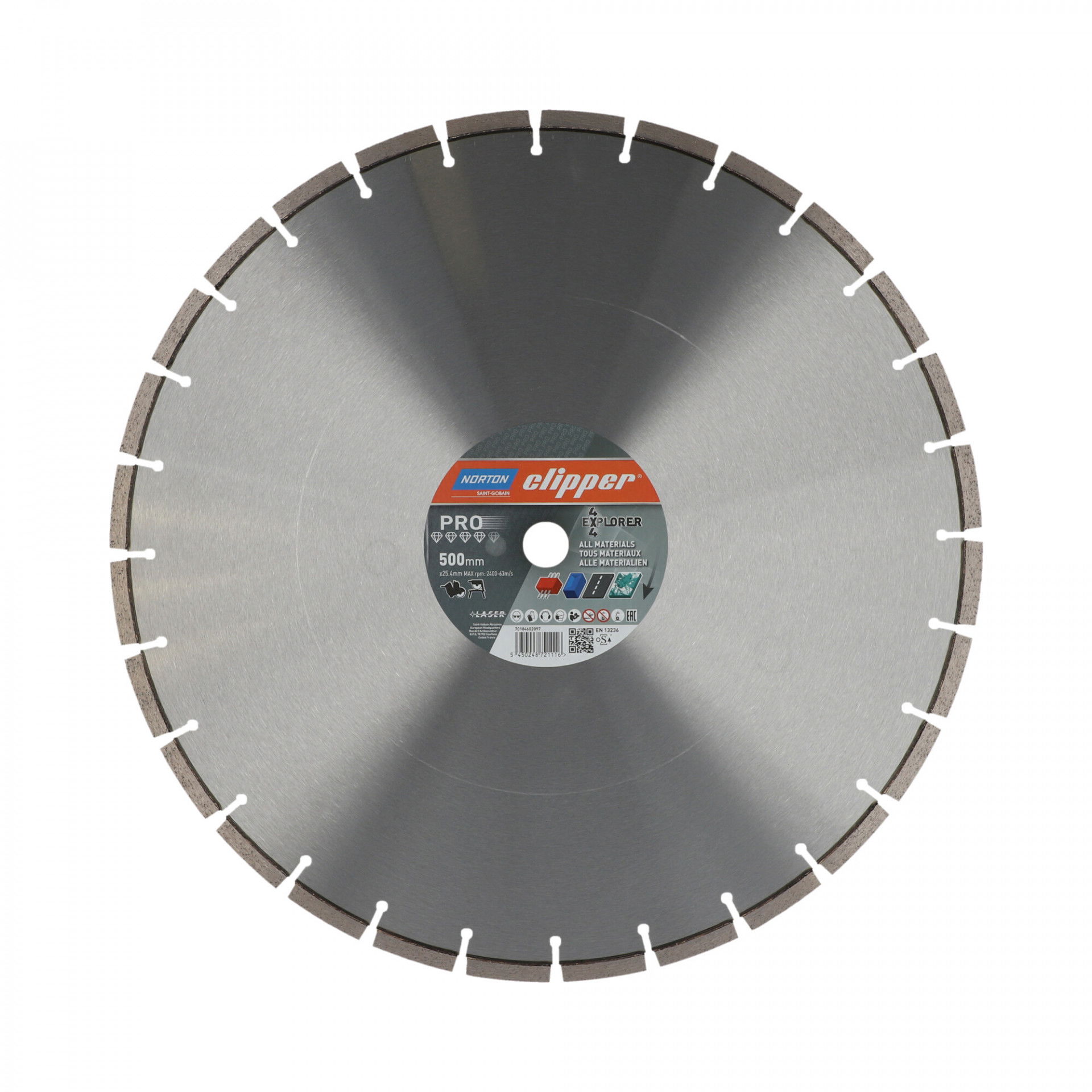 Norton Clipper Pro 4X4 Explorer gyémánt vágókorong Ø500x25,4 mm termék fő termékképe