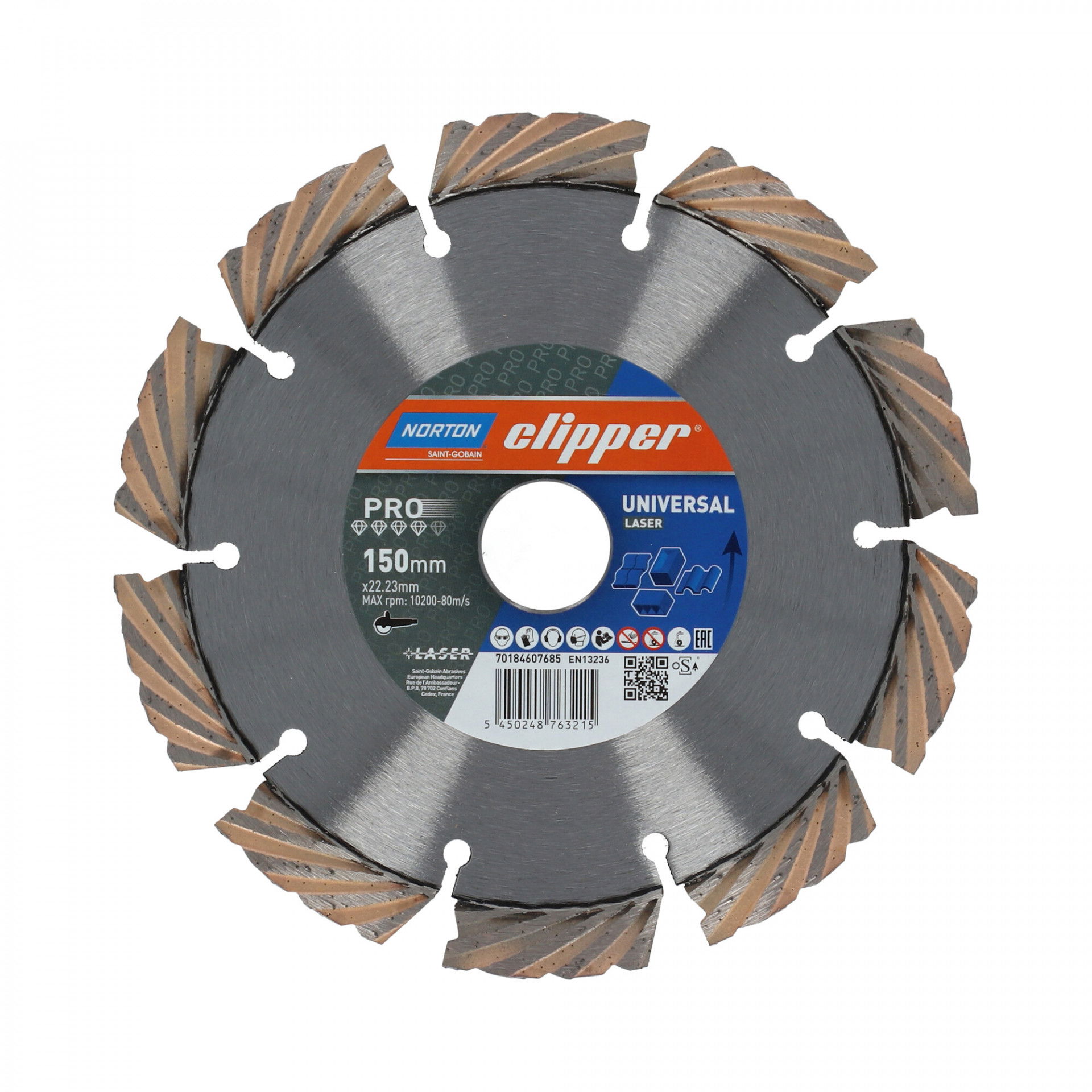 Norton Clipper Pro Universal Laser gyémánt vágókorong Ø150x30 mm termék fő termékképe