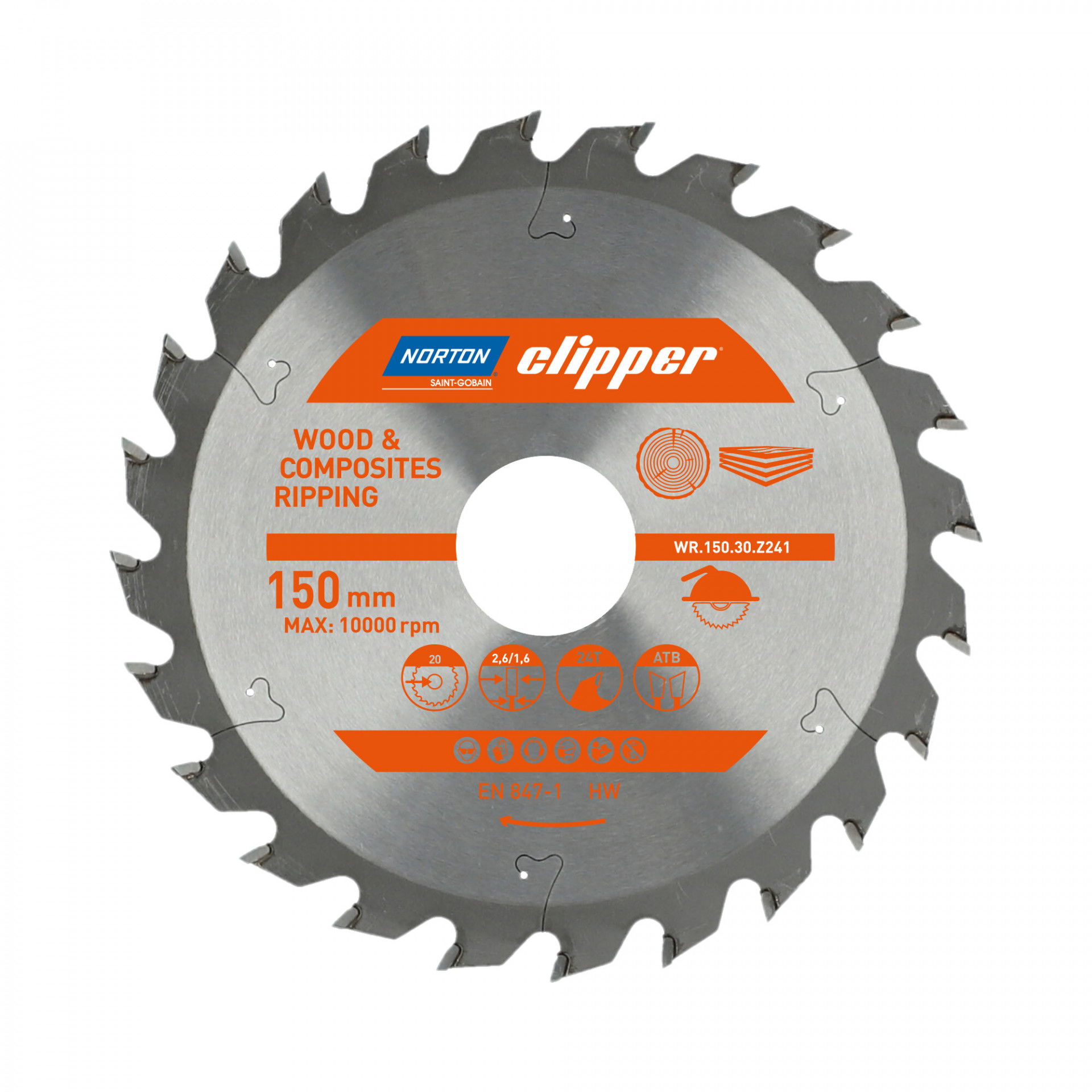 Norton Clipper Pro körfűrészlap Ø150x30/20mm termék fő termékképe