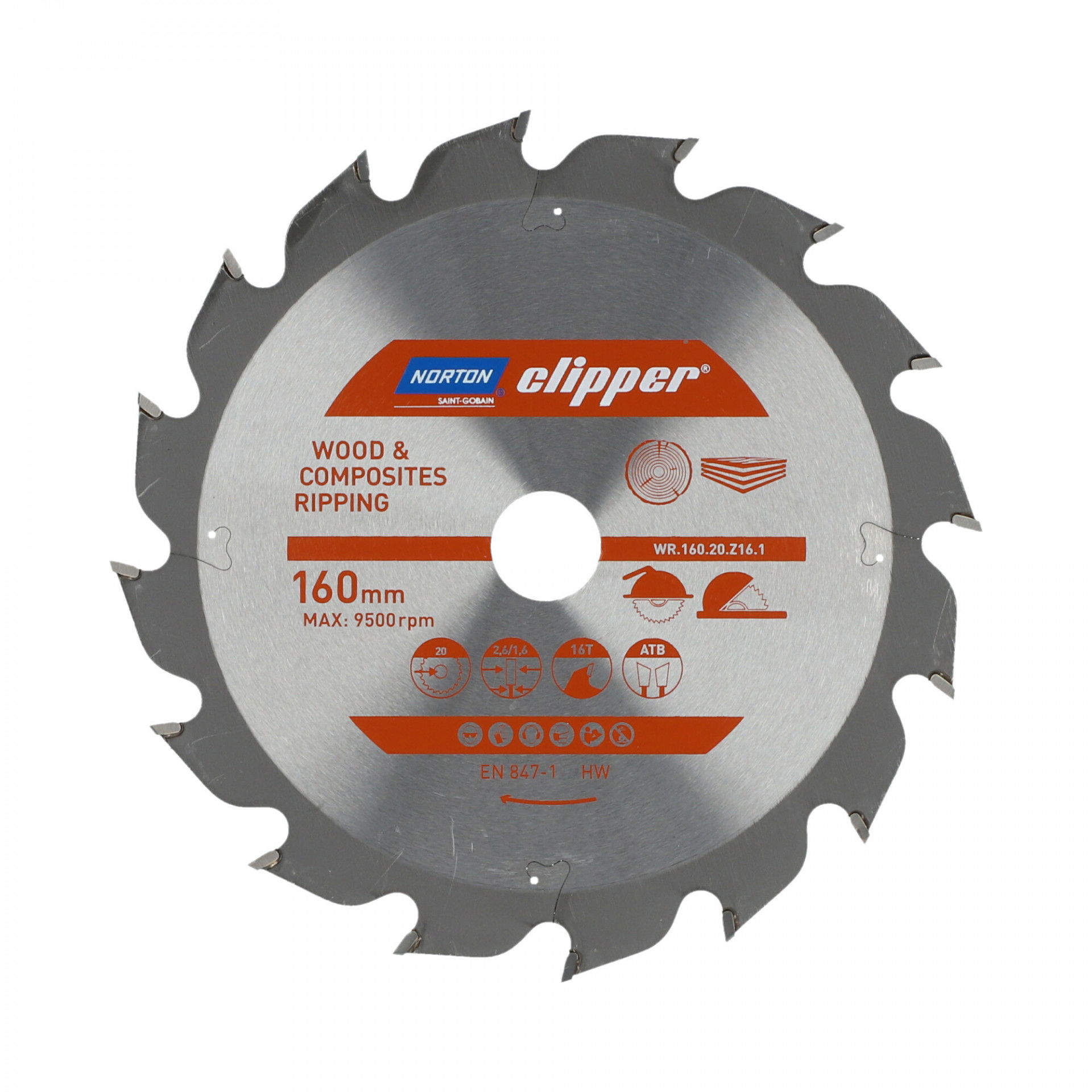 Norton Clipper Pro körfűrészlap Ø160x20mm termék fő termékképe