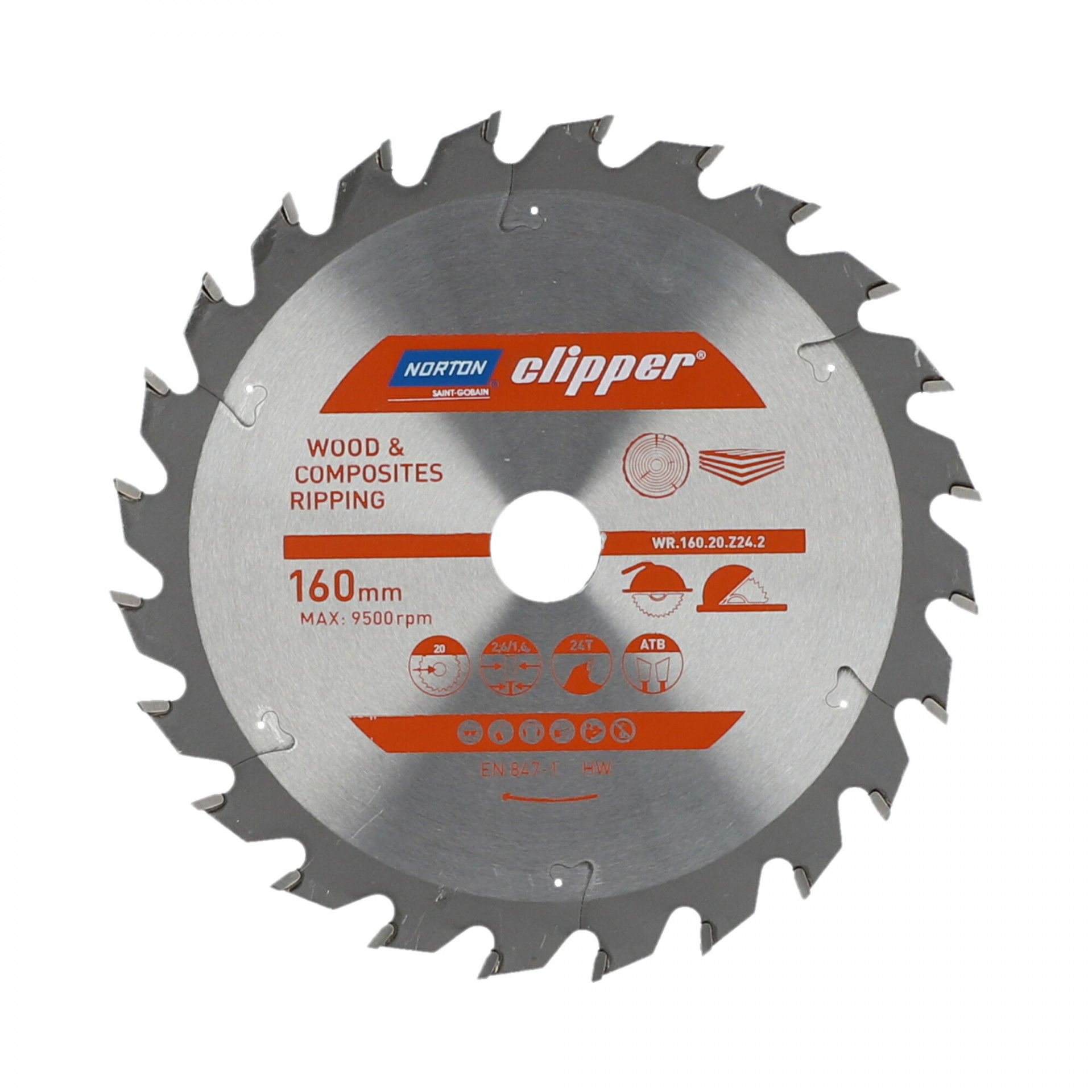 Norton Clipper Pro körfűrészlap Ø160x20mm termék fő termékképe