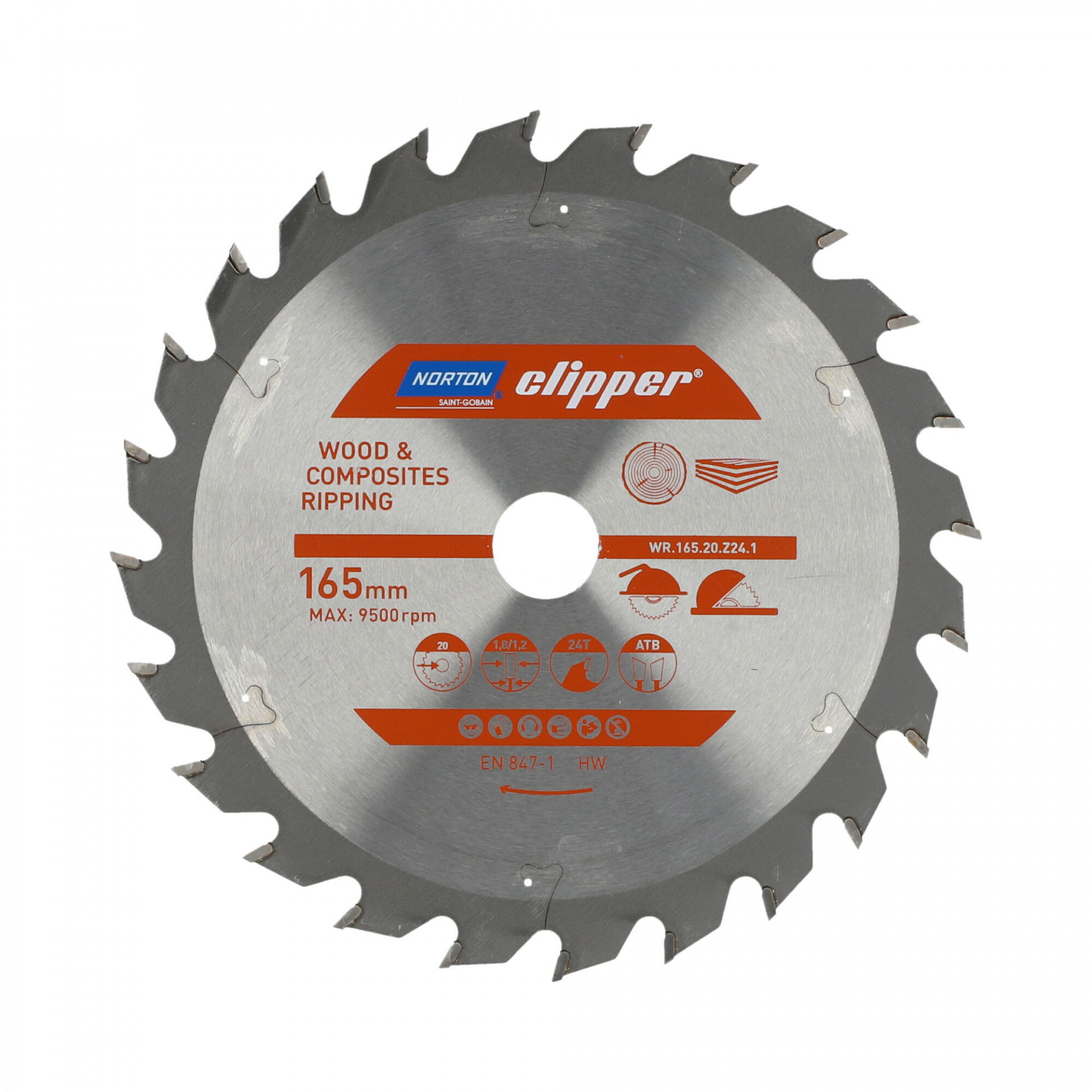 Norton Clipper Pro körfűrészlap Ø165x20mm termék fő termékképe