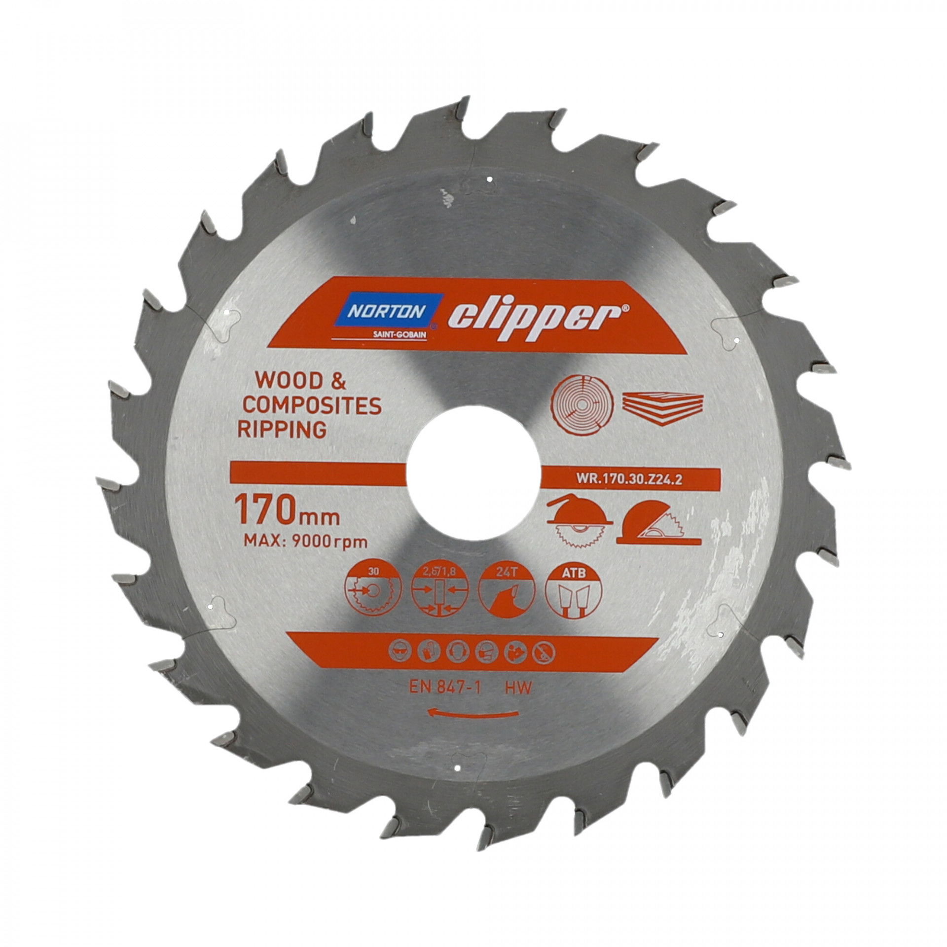 Norton Clipper Pro körfűrészlap Pro Ø170x30mm termék fő termékképe