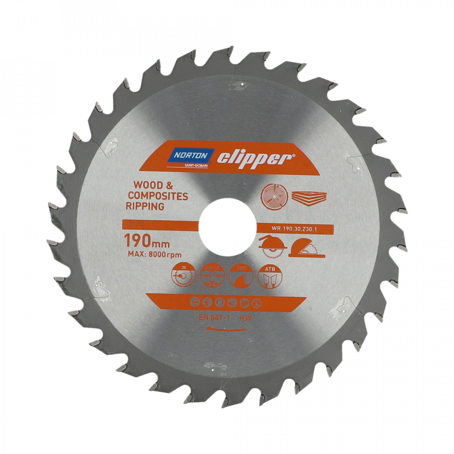 Norton Clipper Pro körfűrészlap Ø190x30mm termék fő termékképe