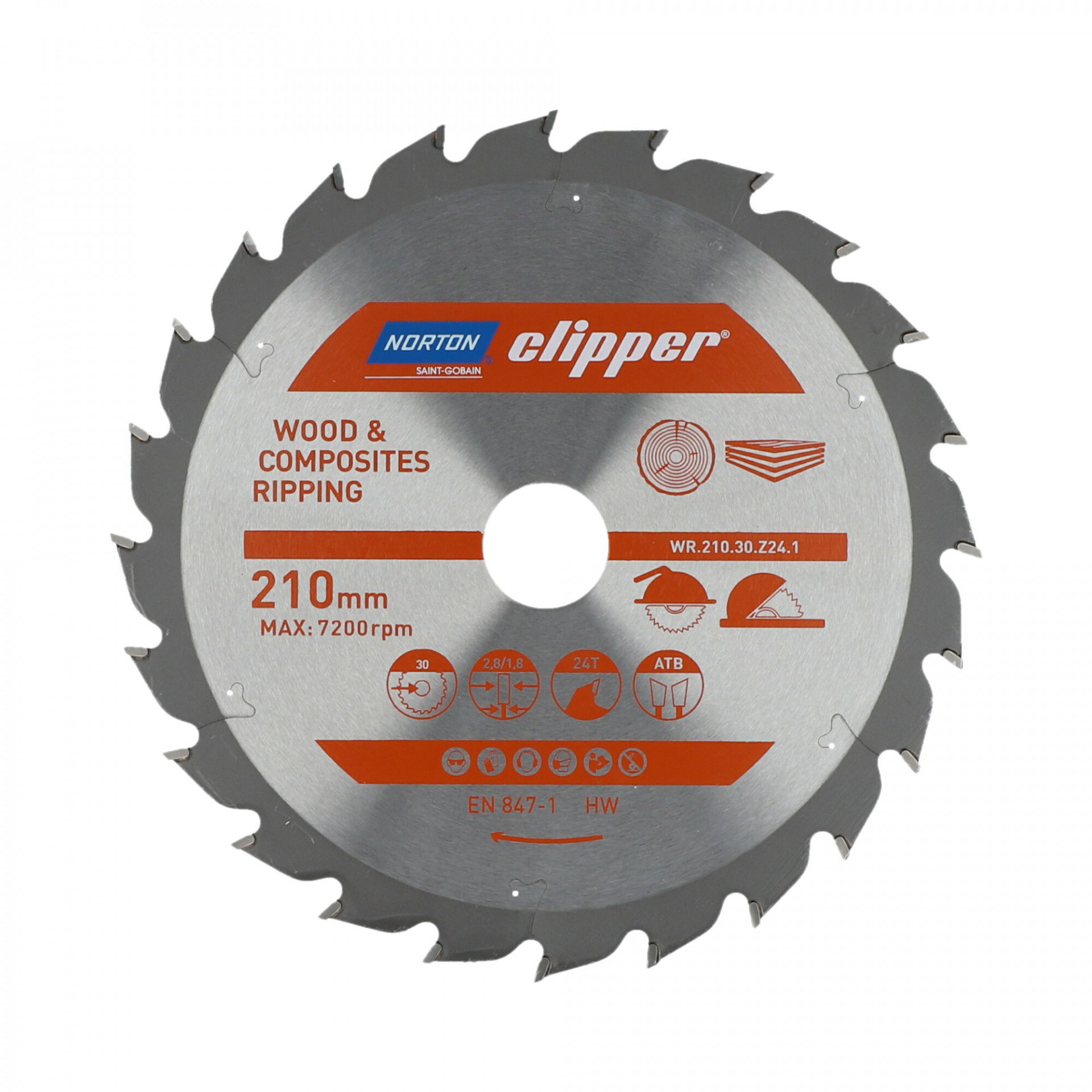 Norton Clipper Pro körfűrészlap Pro Ø210x30mm termék fő termékképe