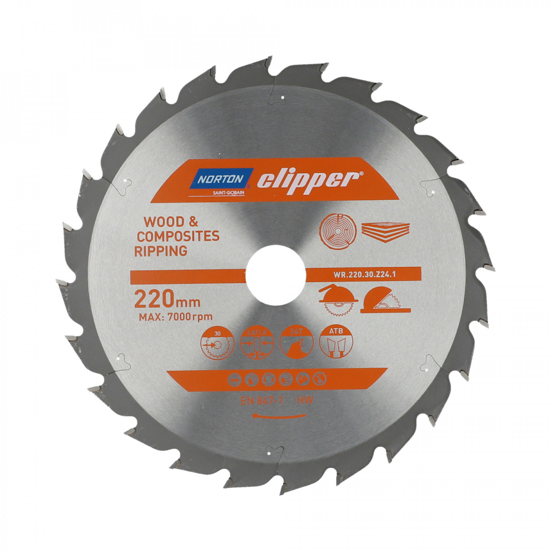 Norton Clipper Pro körfűrészlap Ø220x30mm termék fő termékképe