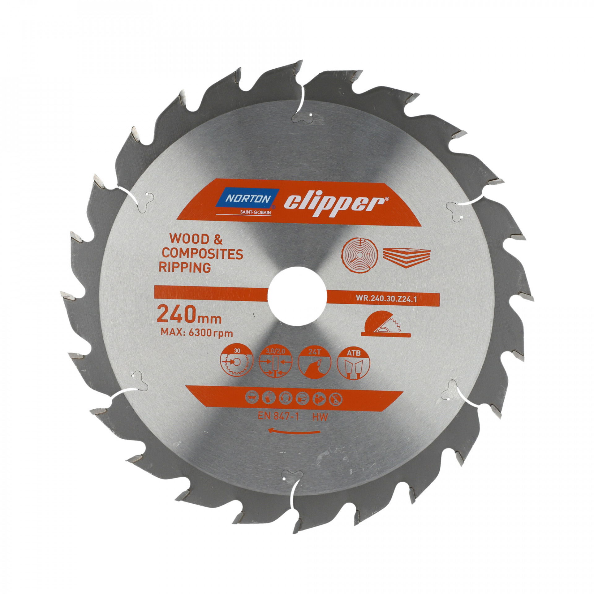 Norton Clipper Pro körfűrészlap Ø240x30mm termék fő termékképe