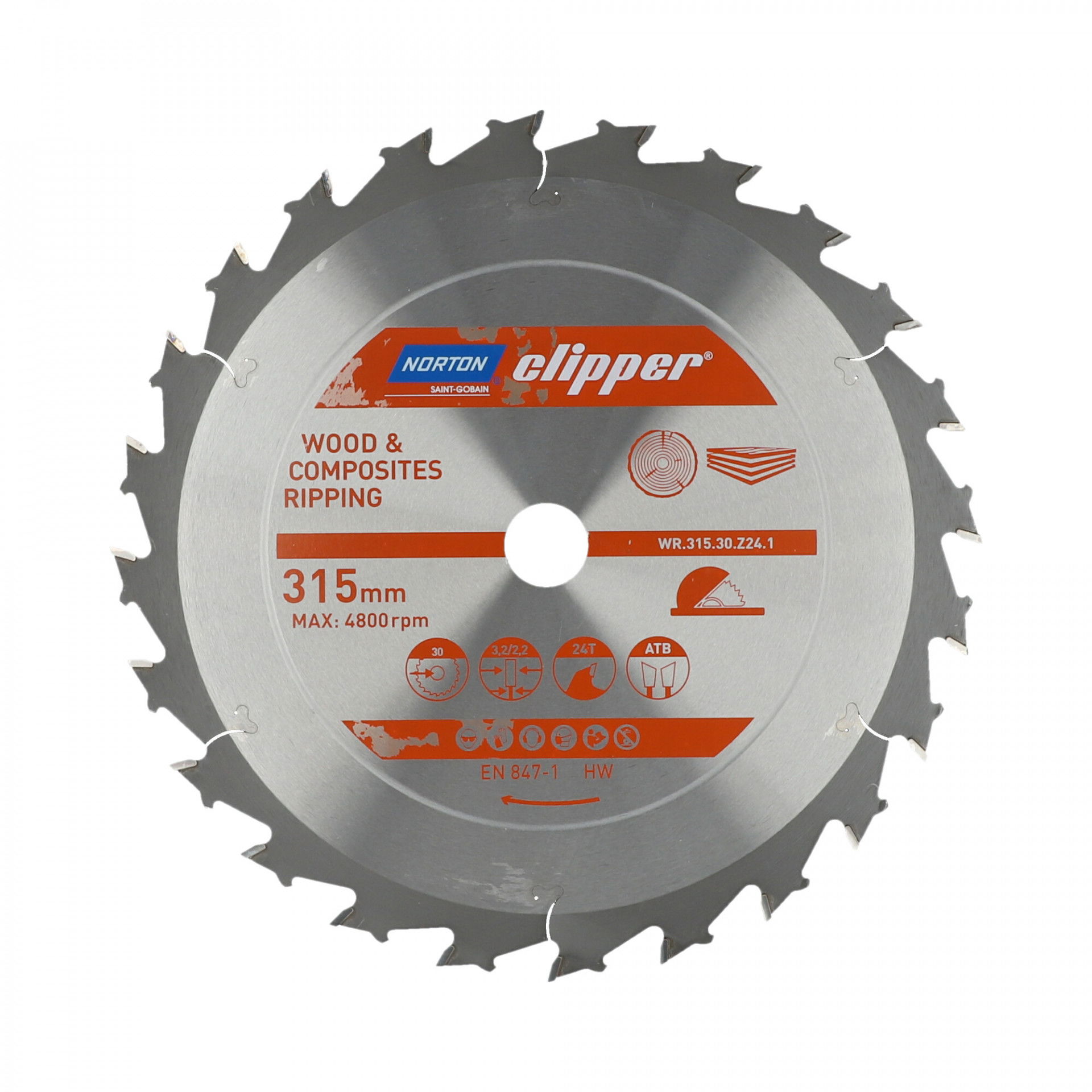 Norton Clipper Pro körfűrészlap Ø315x30mm termék fő termékképe