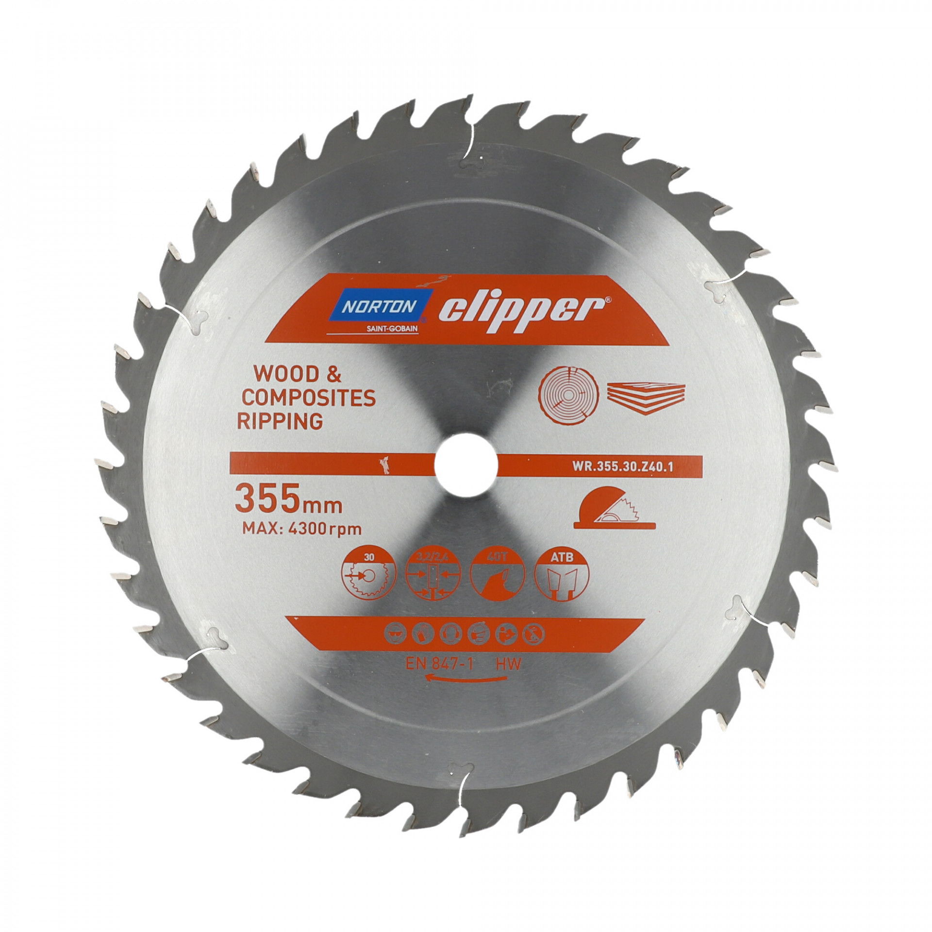 Norton Clipper Pro körfűrészlap Ø355x30mm termék fő termékképe