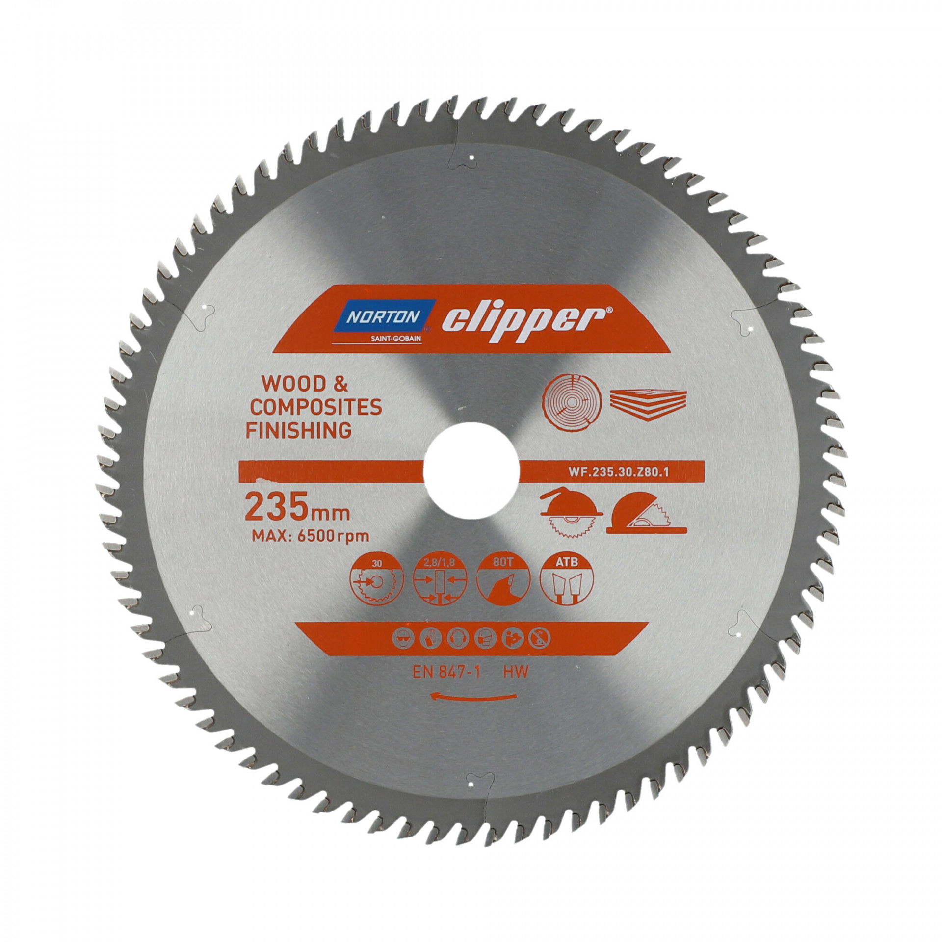 Norton Clipper Pro Wood Finishing körfűrészlap Ø235x30mm termék fő termékképe