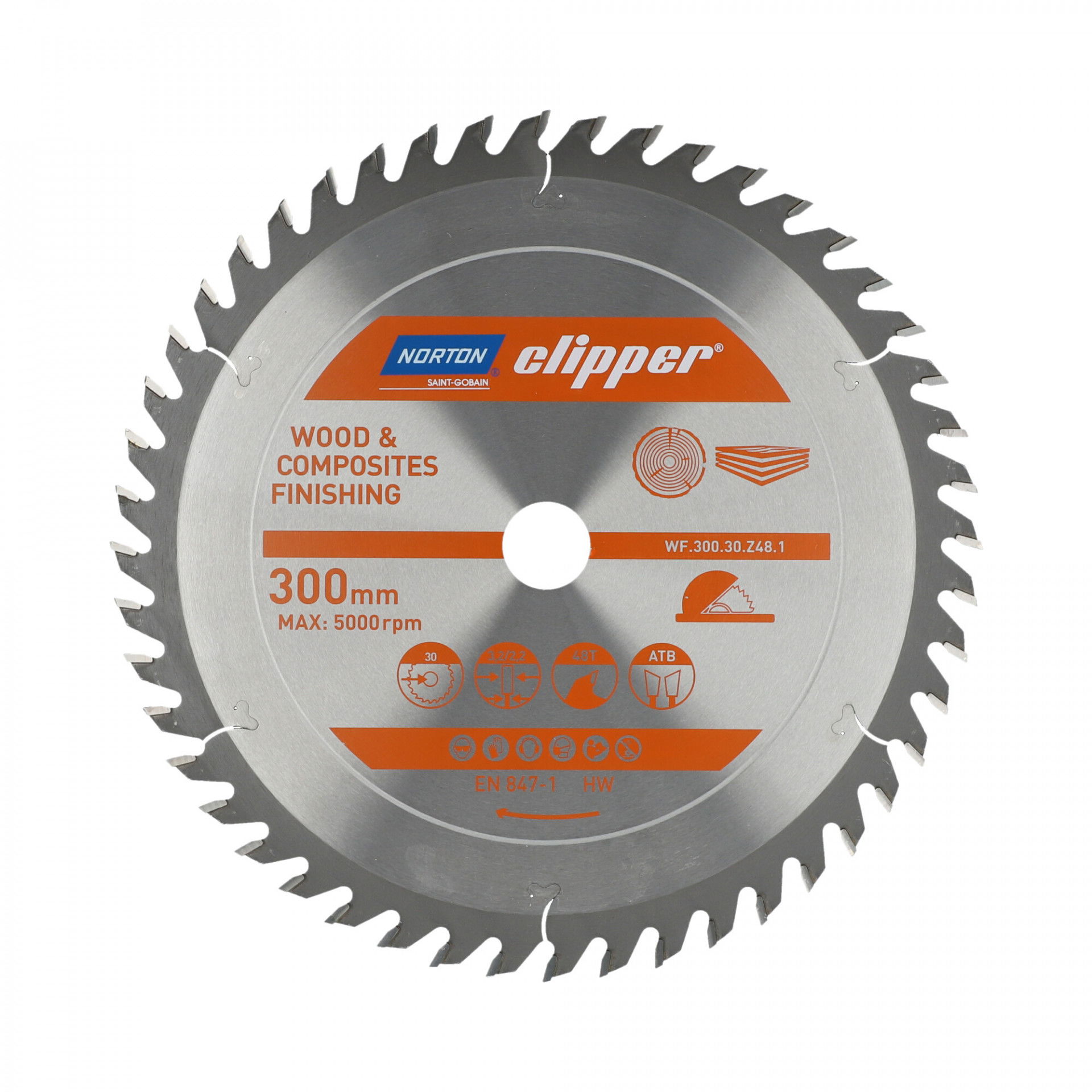 Norton Clipper Pro Wood Finishing körfűrészlap Ø300x30mm termék fő termékképe