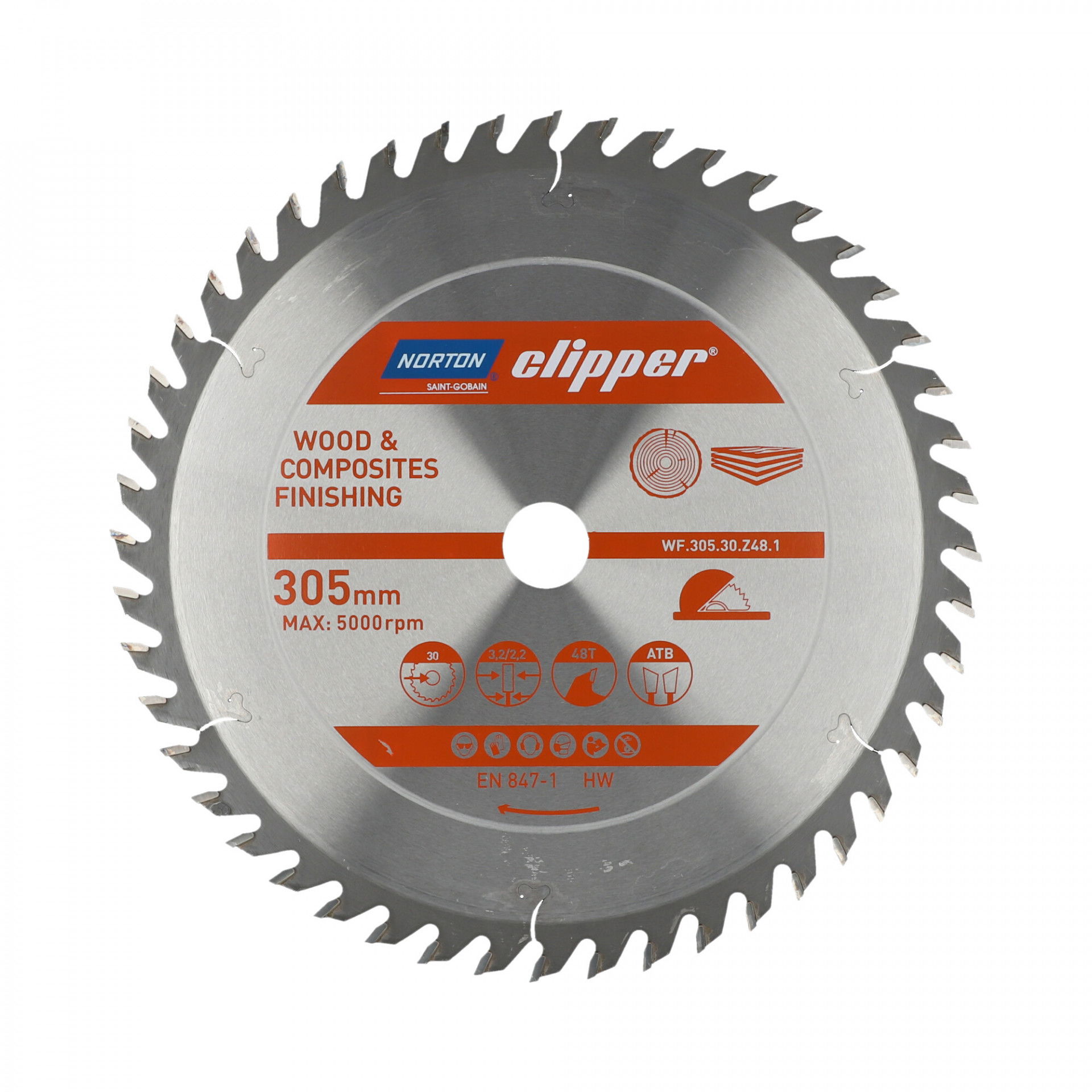 Norton Clipper Pro Wood Finishing körfűrészlap Ø305x30mm termék fő termékképe
