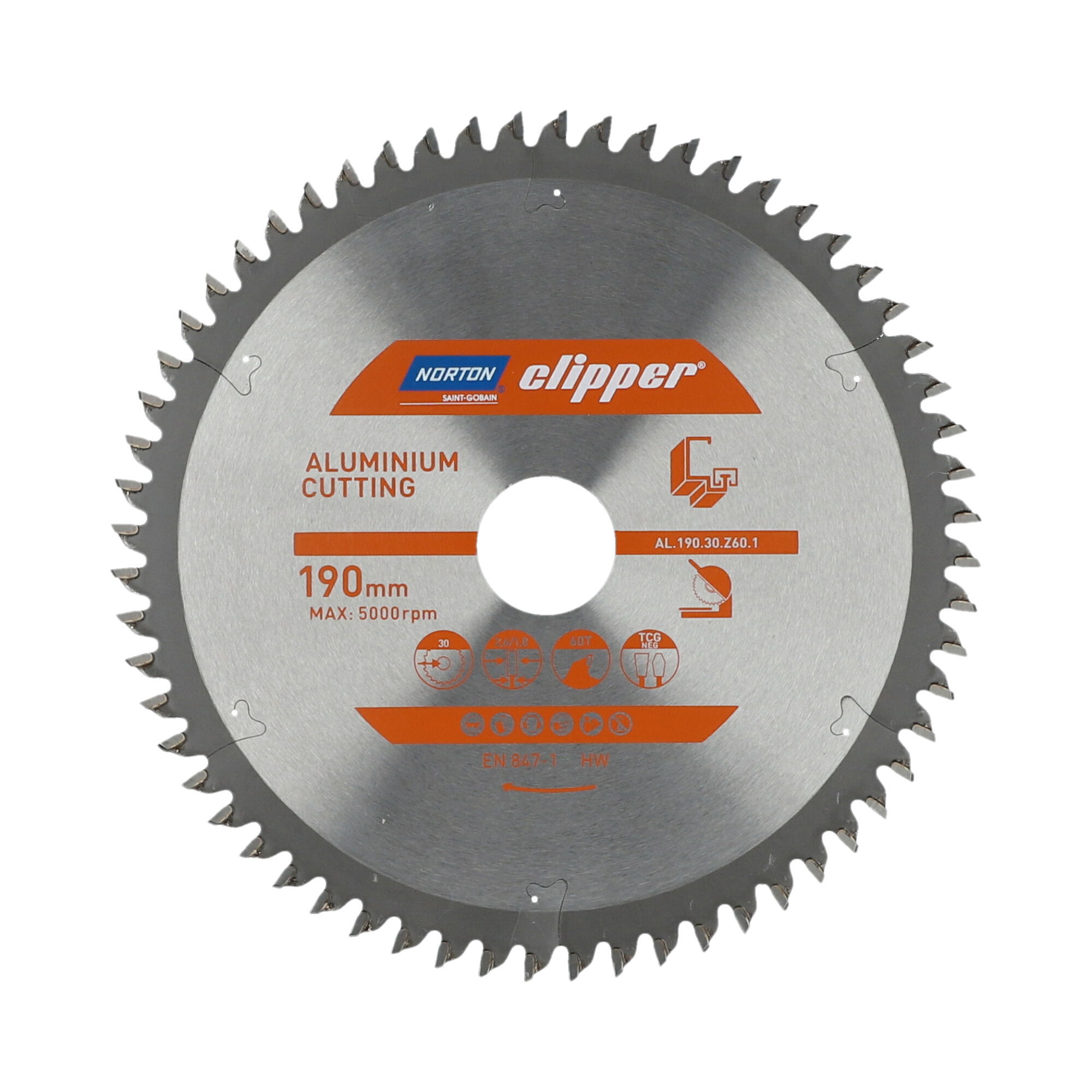 Norton Clipper Körfűrészlap Pro Aluminium Ø190x30 mm termék fő termékképe