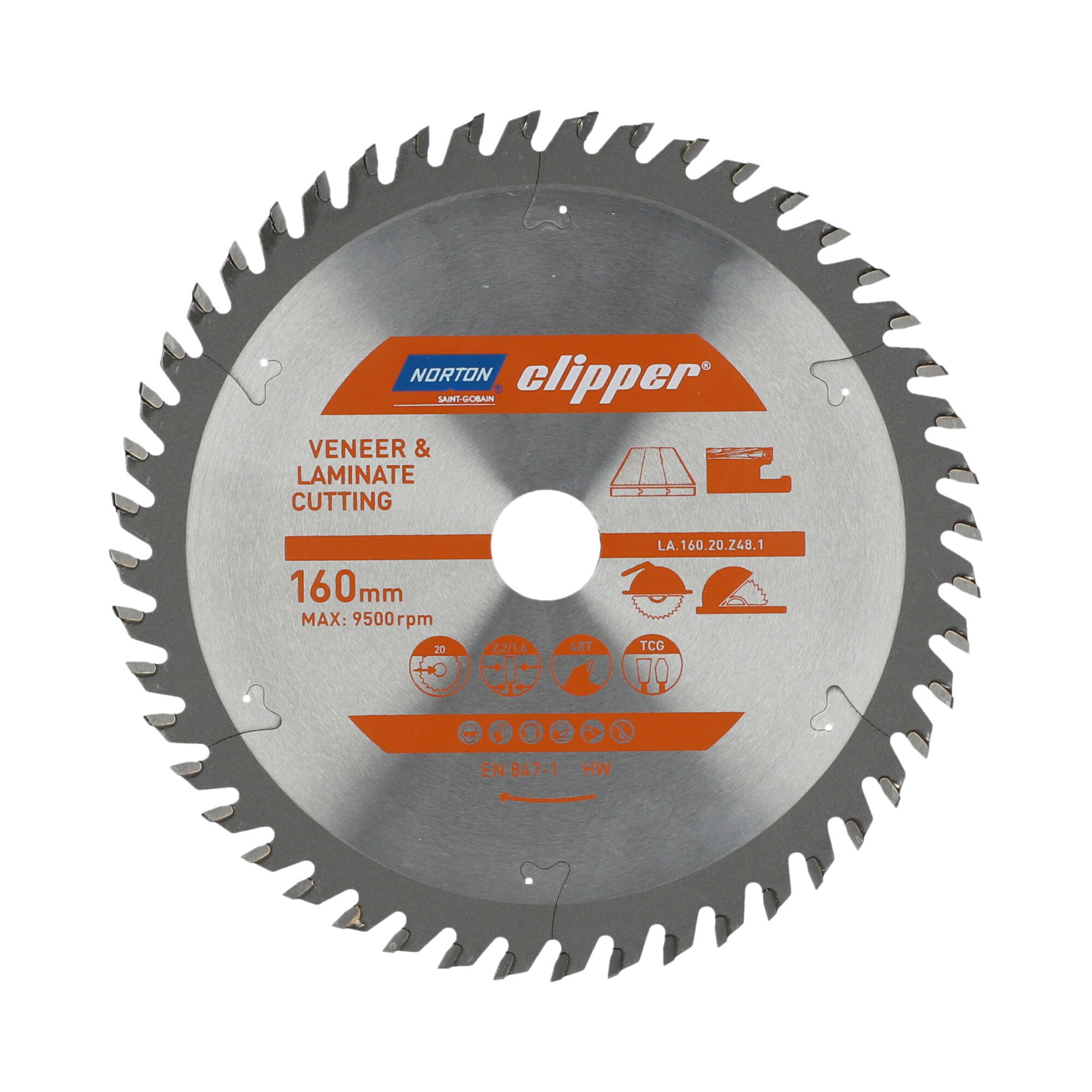Norton Clipper Körfűrészlap Pro Laminate Ø160x20 mm termék fő termékképe