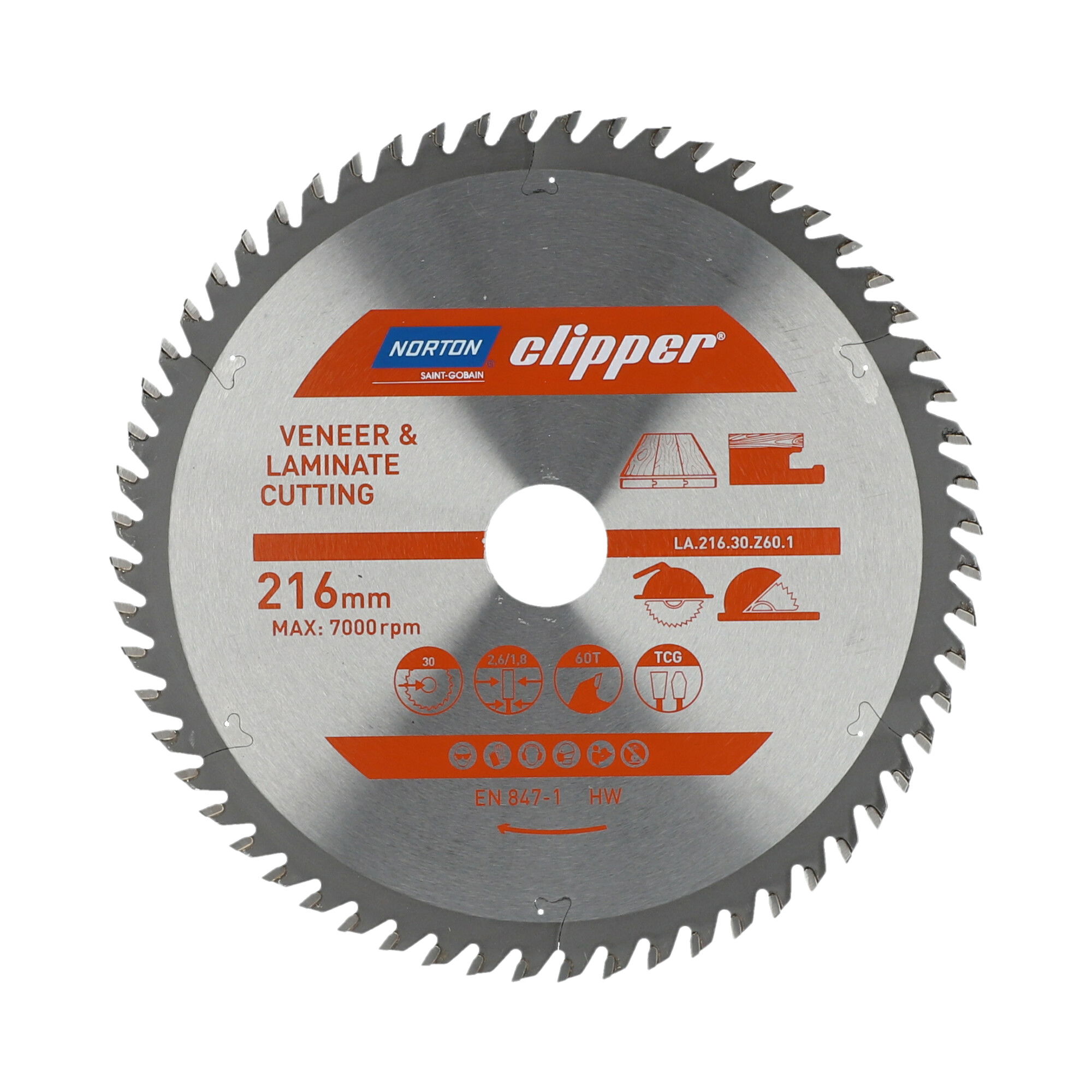 Norton Clipper Körfűrészlap Pro Laminate Ø216x30 mm termék fő termékképe