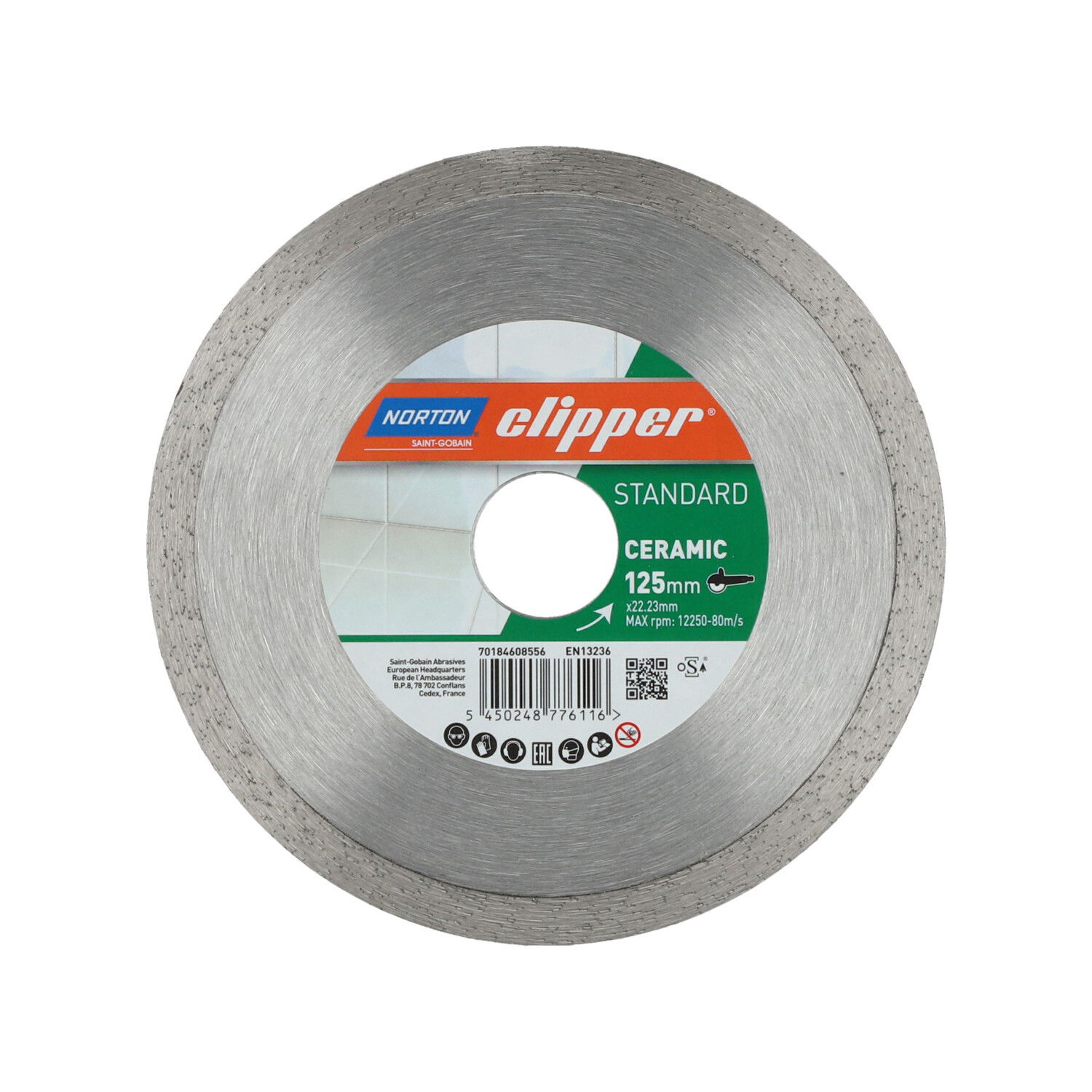 Norton Clipper Standard Ceramic gyémánt vágókorong Ø125x22,23 mm termék fő termékképe