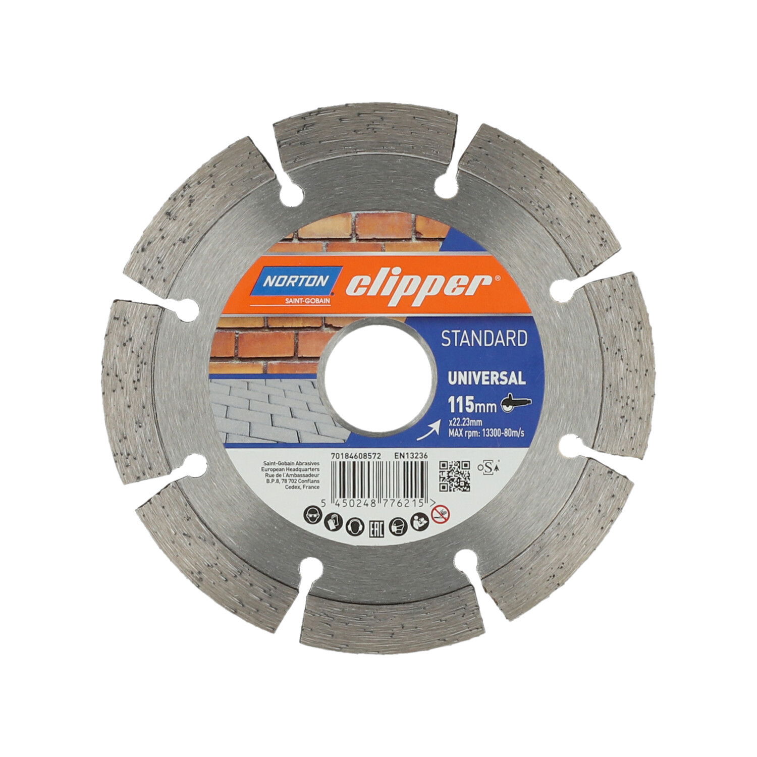 Norton Clipper Standard Universal gyémánt vágókorong Ø115x22,23 mm termék fő termékképe