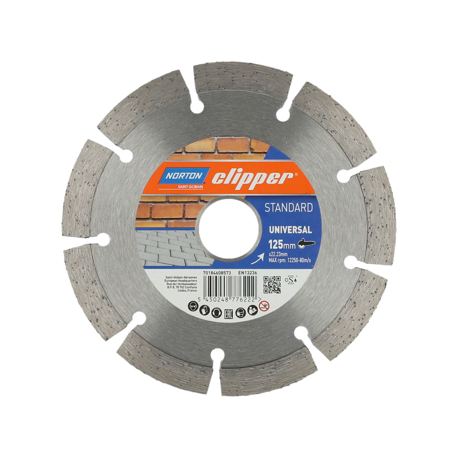 Norton Clipper Standard Universal gyémánt vágókorong Ø125x22,23 mm termék fő termékképe