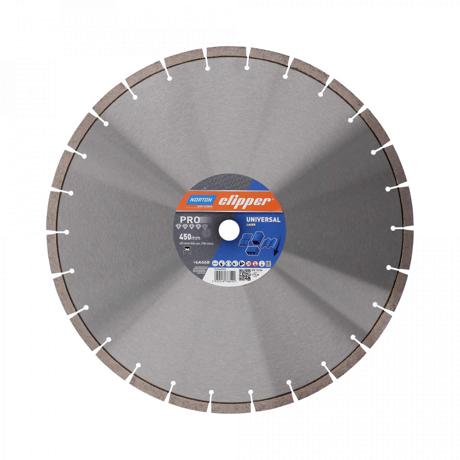 Norton Clipper Pro Universal Laser gyémánt vágókorong Ø450x25,4 mm termék fő termékképe