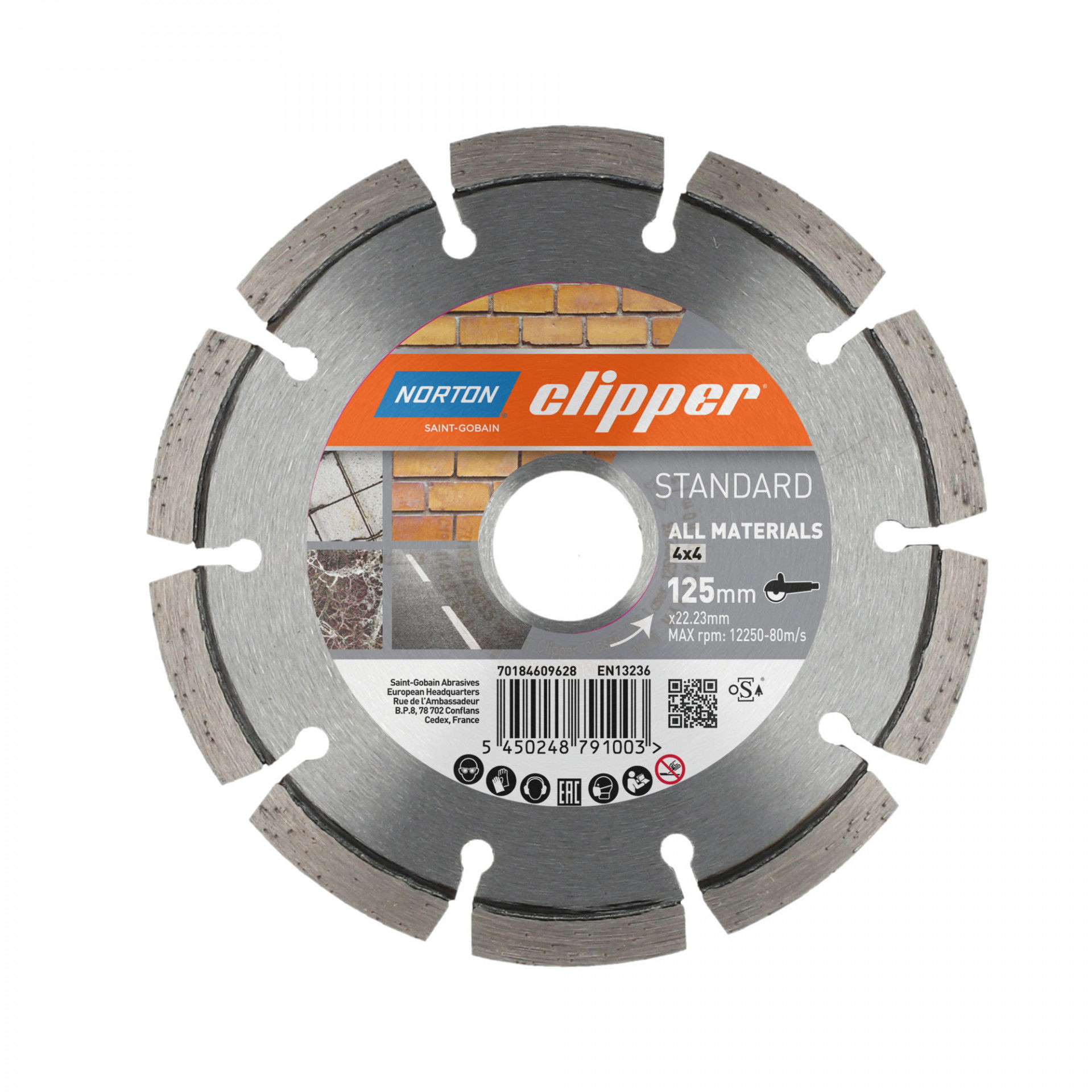 Norton Clipper Standard All Material gyémánt vágókorong Ø125x22,23 mm termék fő termékképe