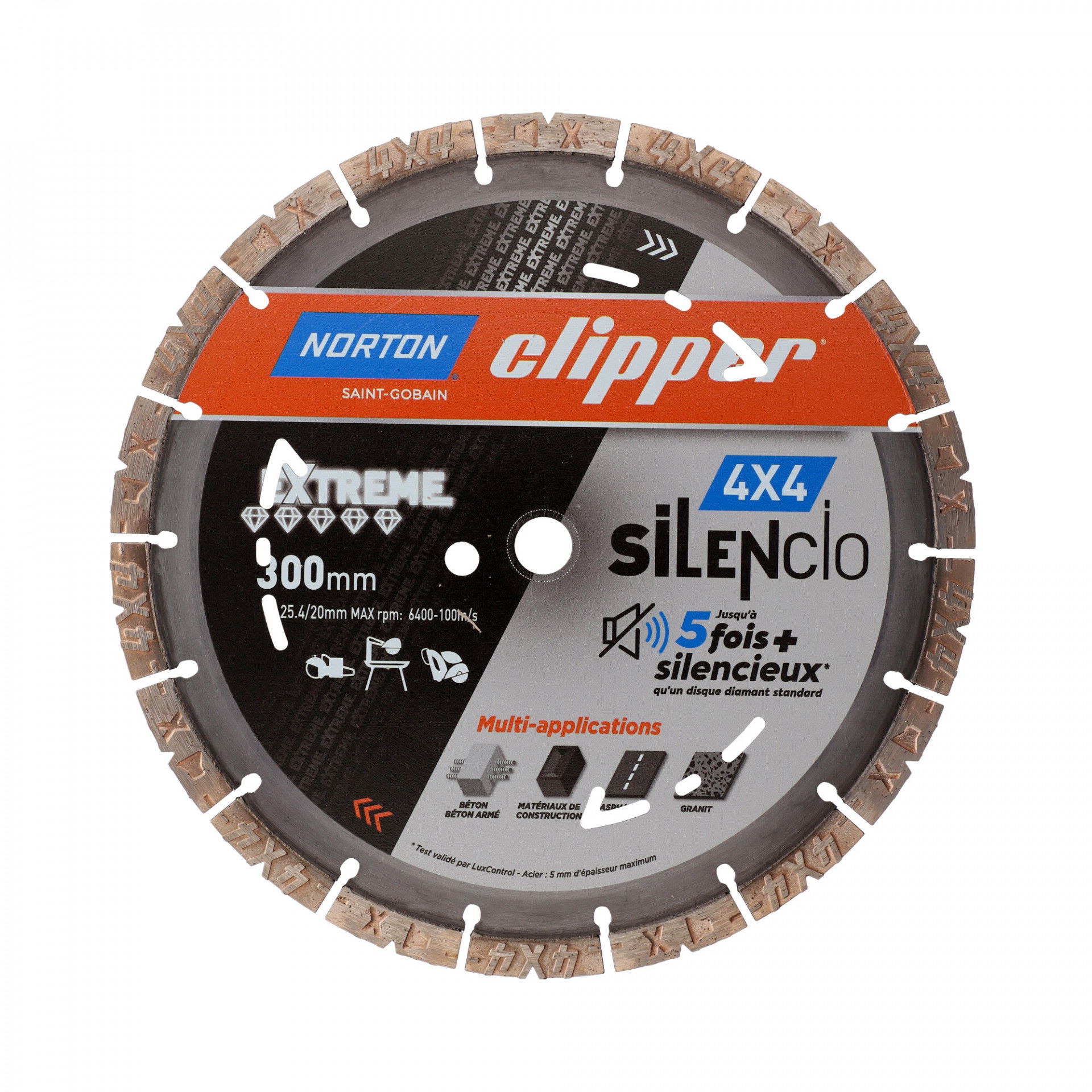 Norton Clipper Extreme 4X4 Silencio gyémánt vágókorong Ø300x25,4/20 mm termék fő termékképe