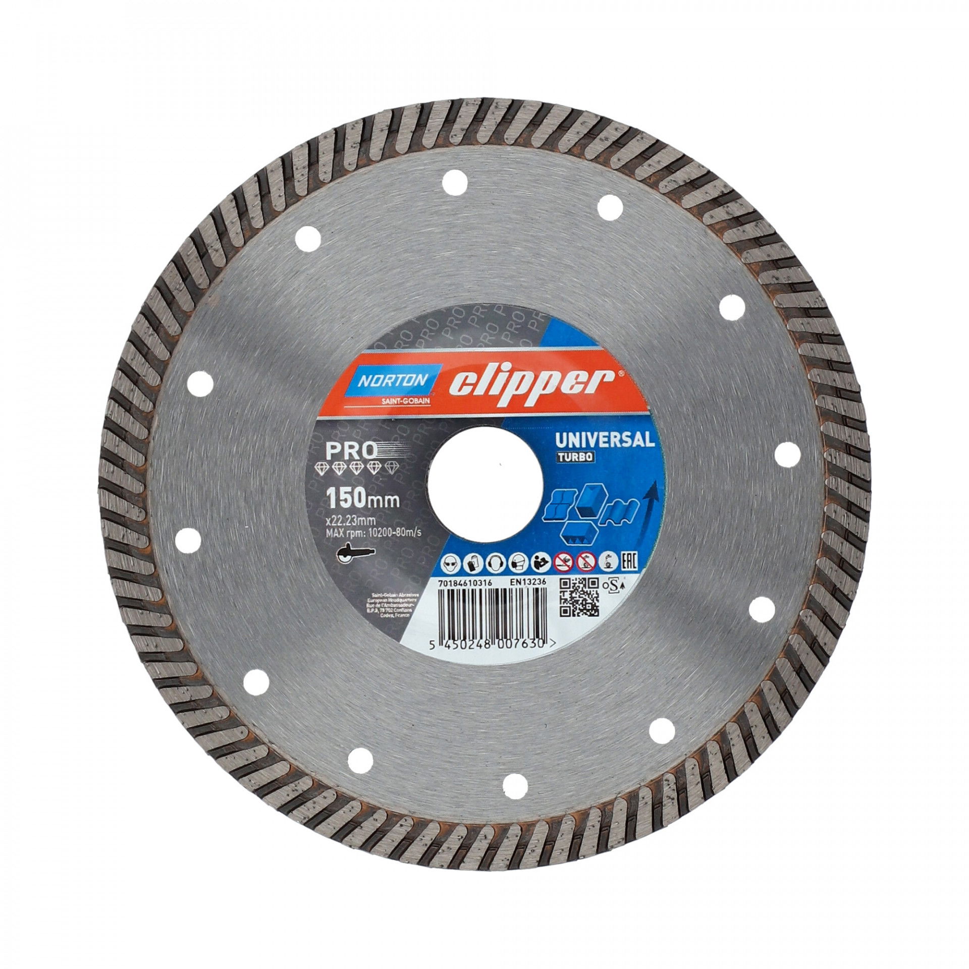 Norton Clipper Pro Universal Turbo gyémánt vágókorong Ø150x22,23 mm termék fő termékképe