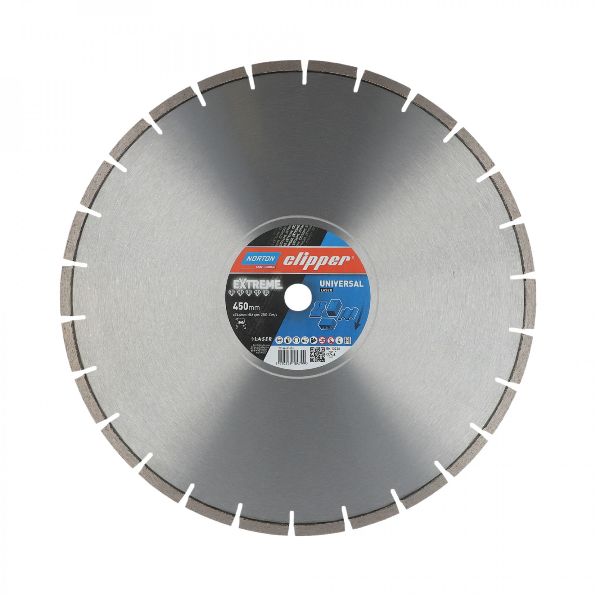 Norton Clipper Extreme Universal Laser gyémánt vágókorong Ø450x30/25,4 mm termék fő termékképe