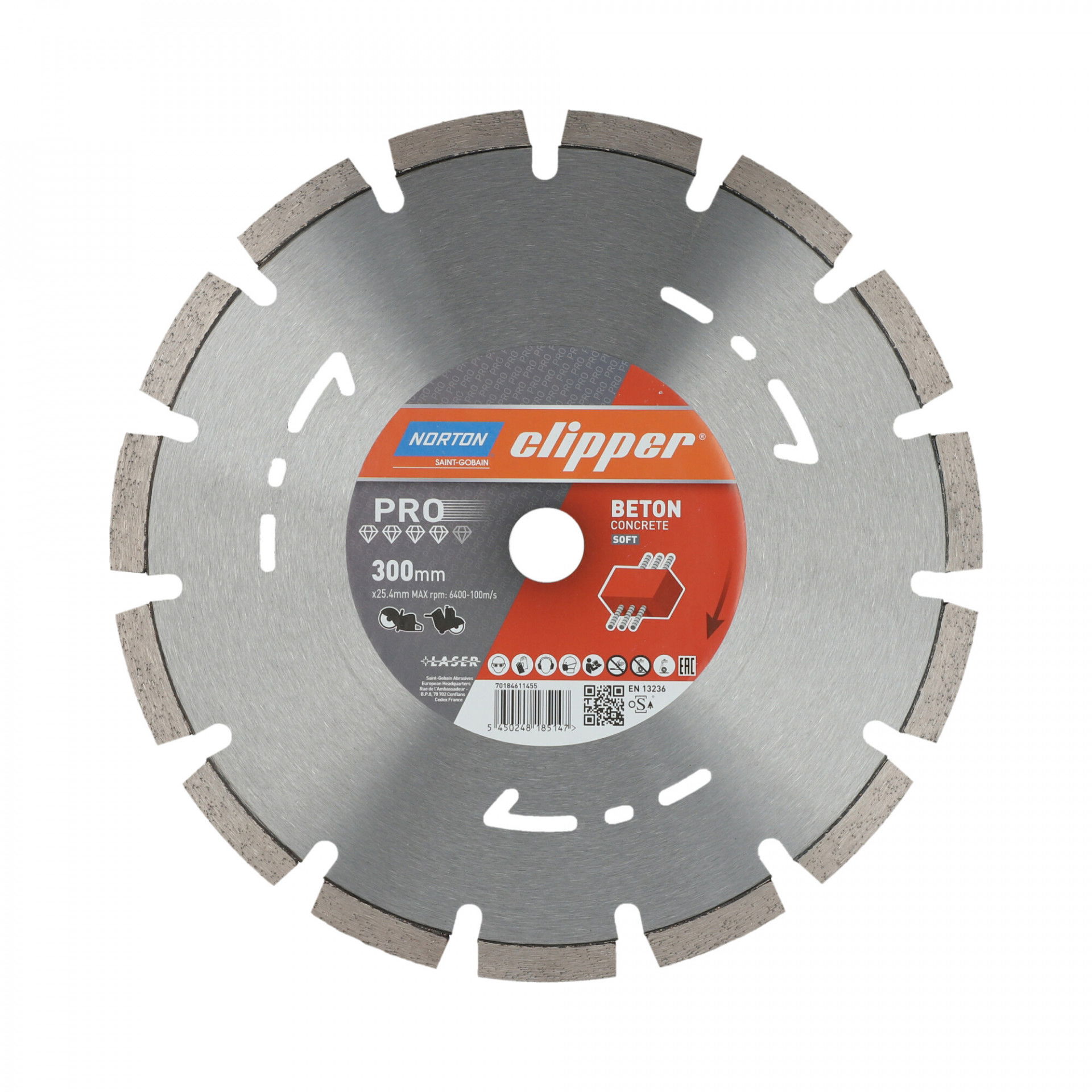 Norton Clipper Pro Beton Soft gyémánt vágókorong Ø300x25,4 mm termék fő termékképe