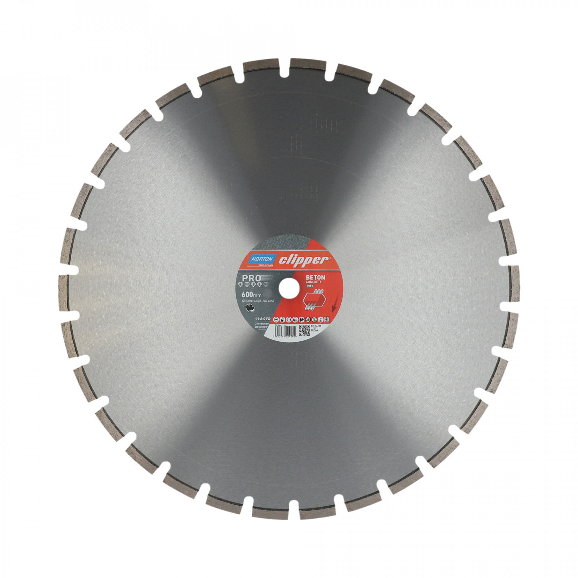 Norton Clipper Pro Beton Soft gyémánt vágókorong Ø600x25,4 mm termék fő termékképe