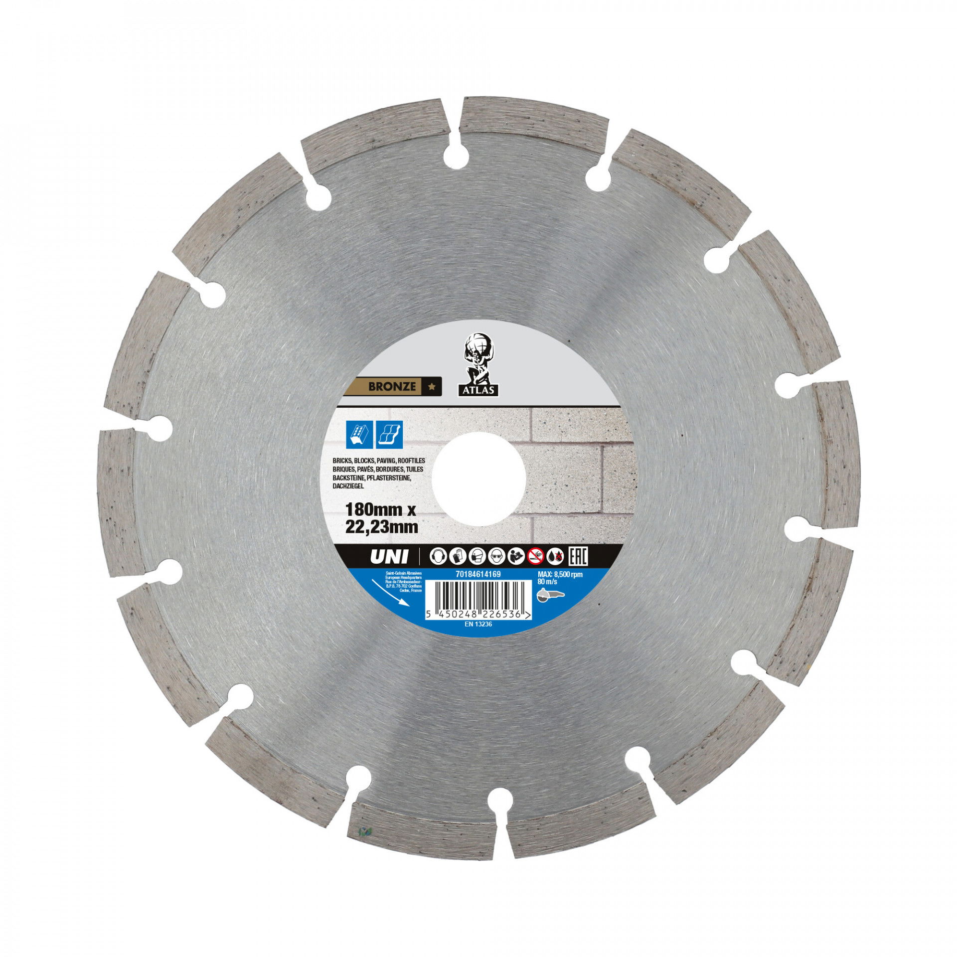 Atlas Universal Turbo gyémánt vágókorong Ø150x22,23 mm termék fő termékképe