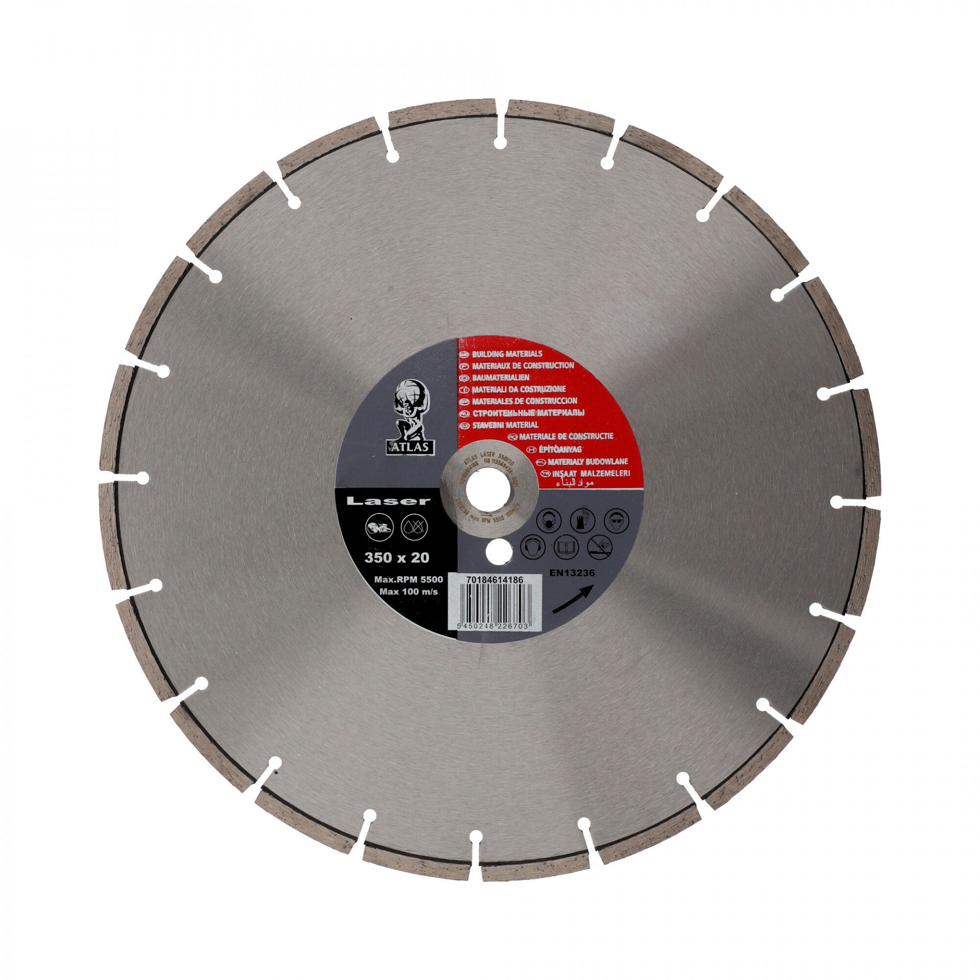 Atlas Bulding Materials Laser gyémánt vágókorong Ø300x20 mm termék fő termékképe