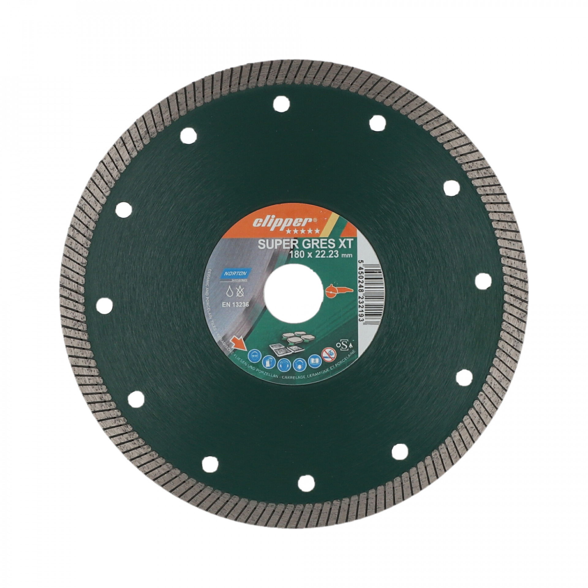 Norton Clipper Extreme Ceramic Turbo gyémánt vágókorong Ø180x22,23 mm termék fő termékképe