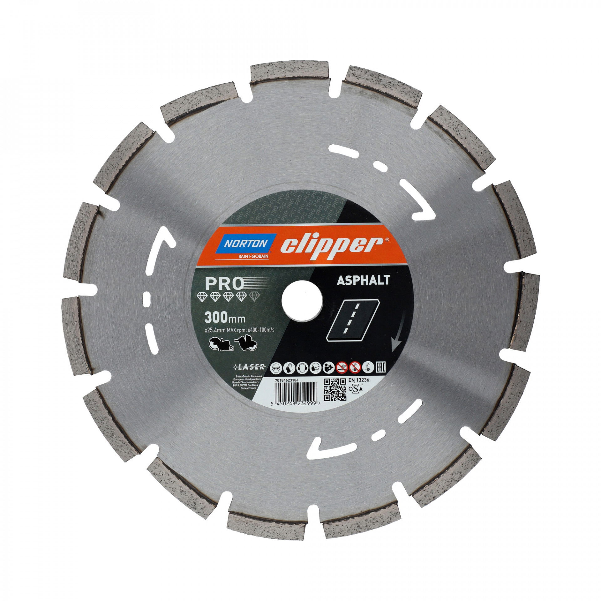 Norton Clipper Pro Asphalt gyémánt vágókorong Ø300x25,4 mm termék fő termékképe