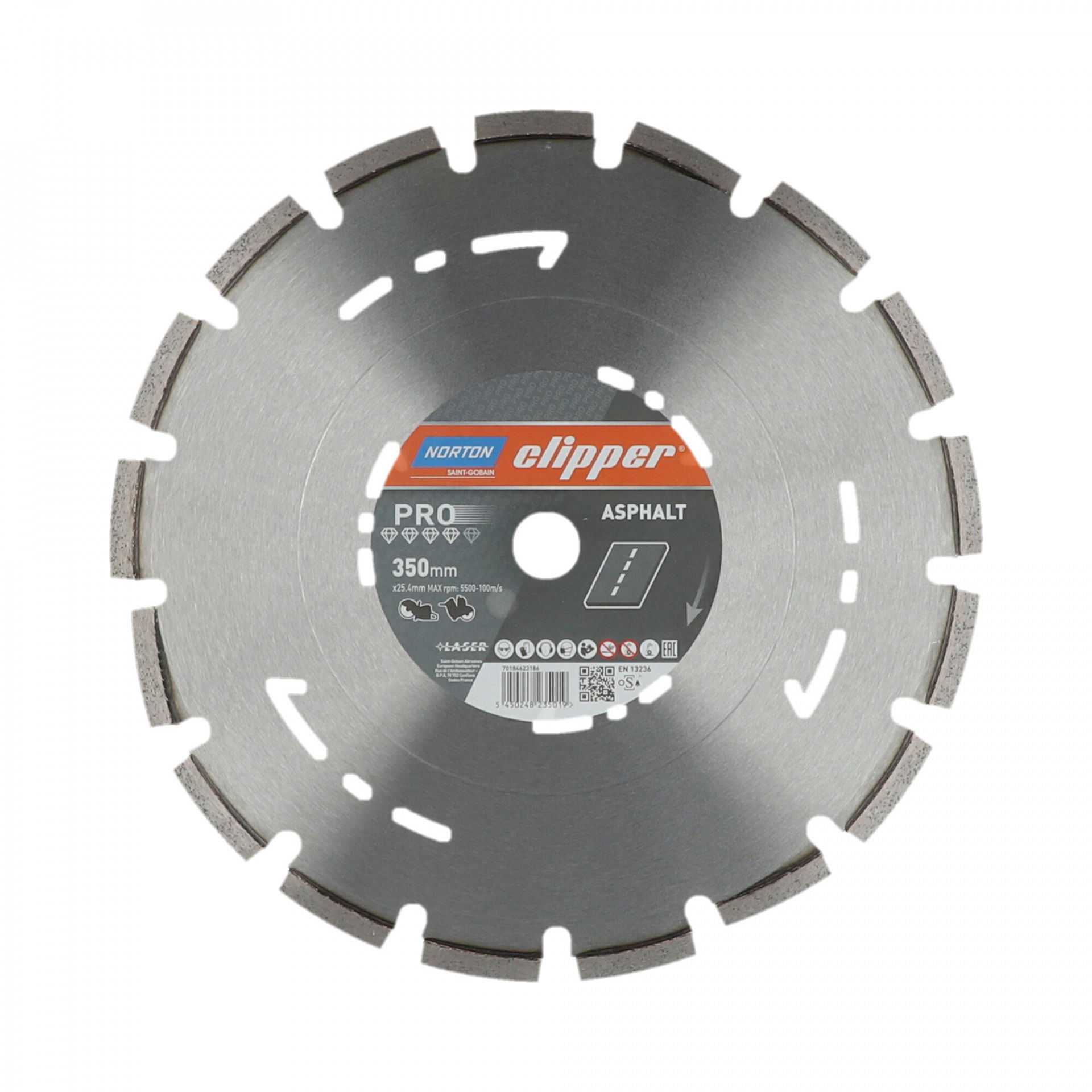 Norton Clipper Pro Asphalt gyémánt vágókorong Ø350x25,4 mm termék fő termékképe