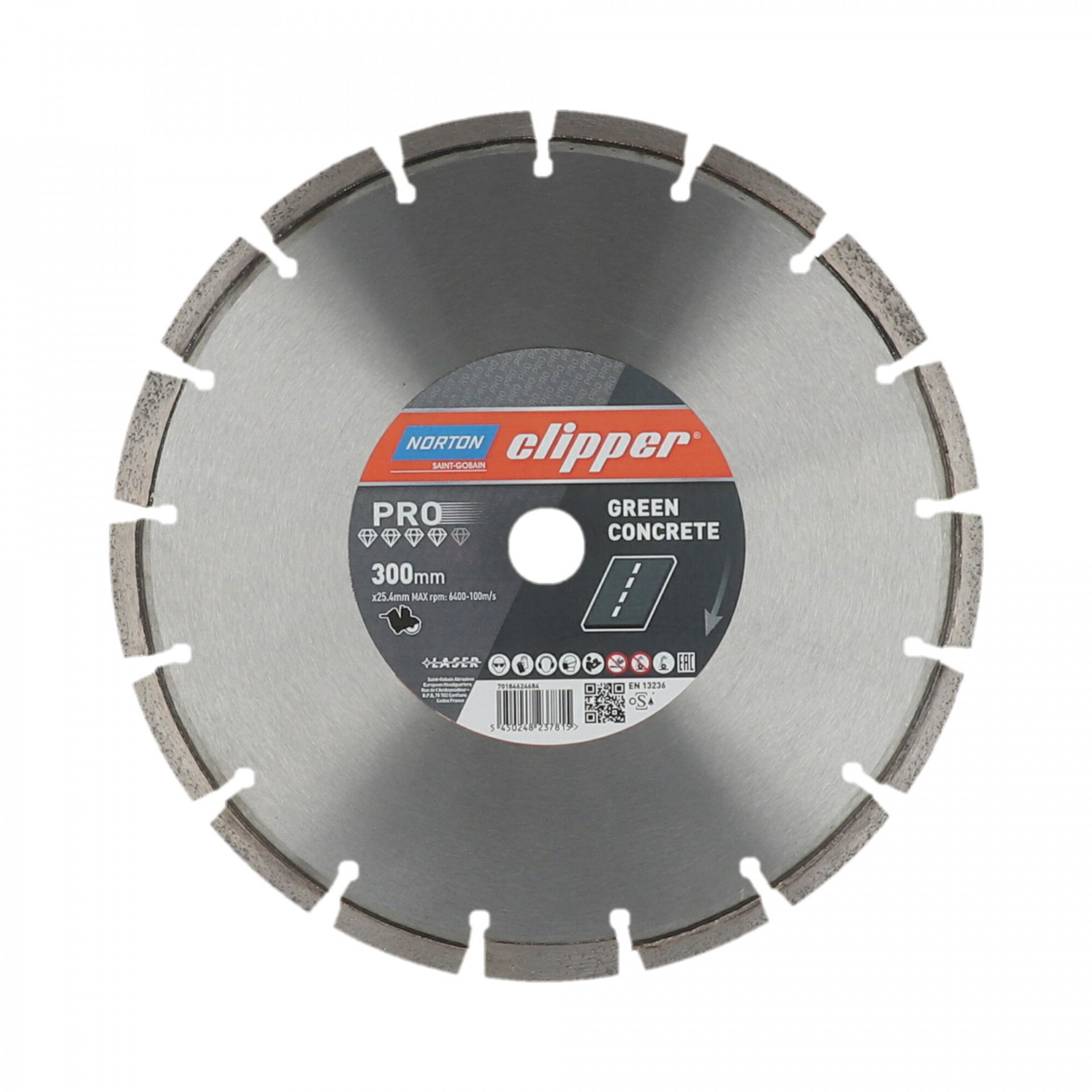 Norton Pro Green Concrete (M45 EVO) gyémánt vágókorong  Ø300x25,4 mm termék fő termékképe