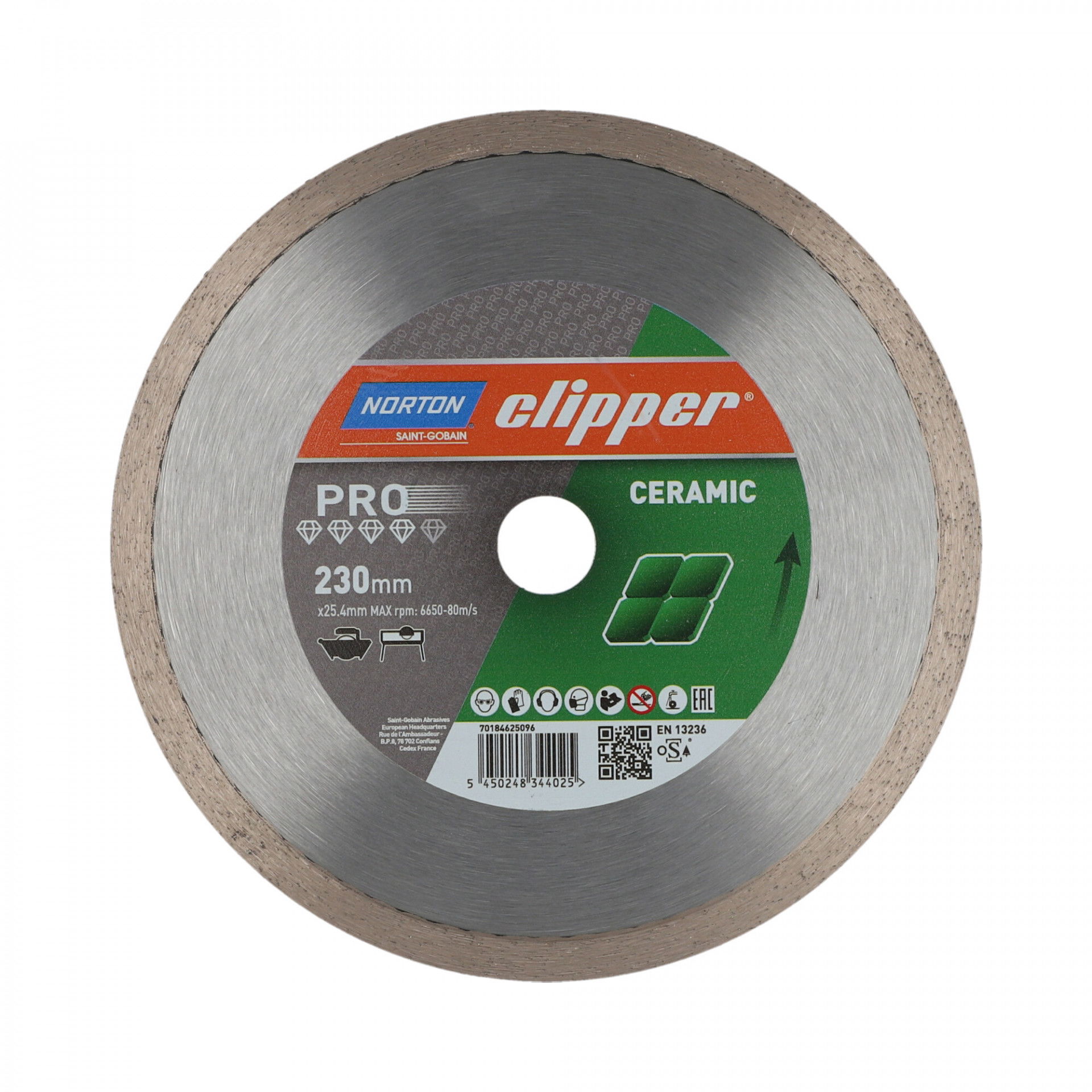 Norton Clipper Pro Ceramic gyémánt vágókorong Ø230x25,4 mm termék fő termékképe