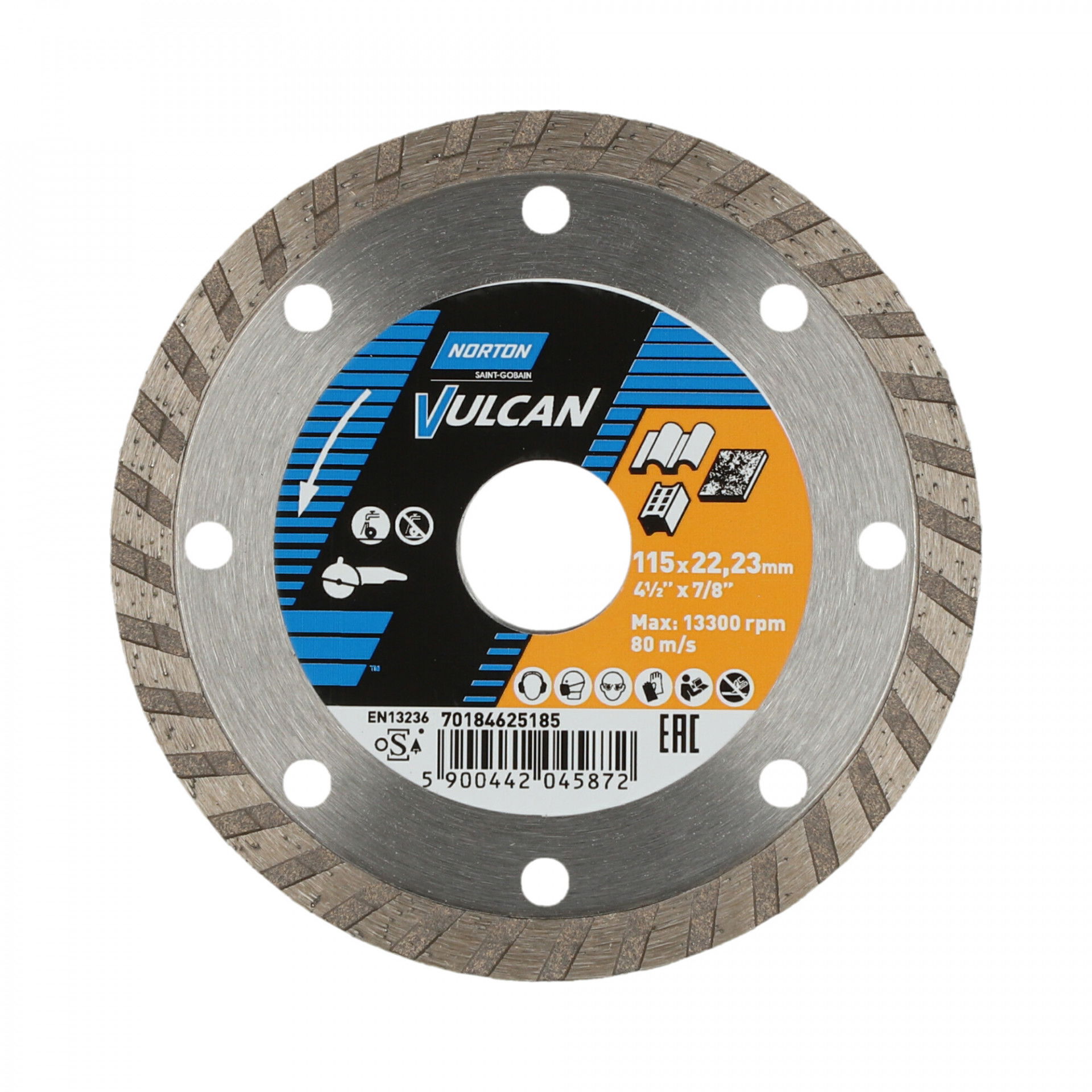 Norton Vulcan Jet gyémánt vágókorong Ø115x22,23 mm termék fő termékképe