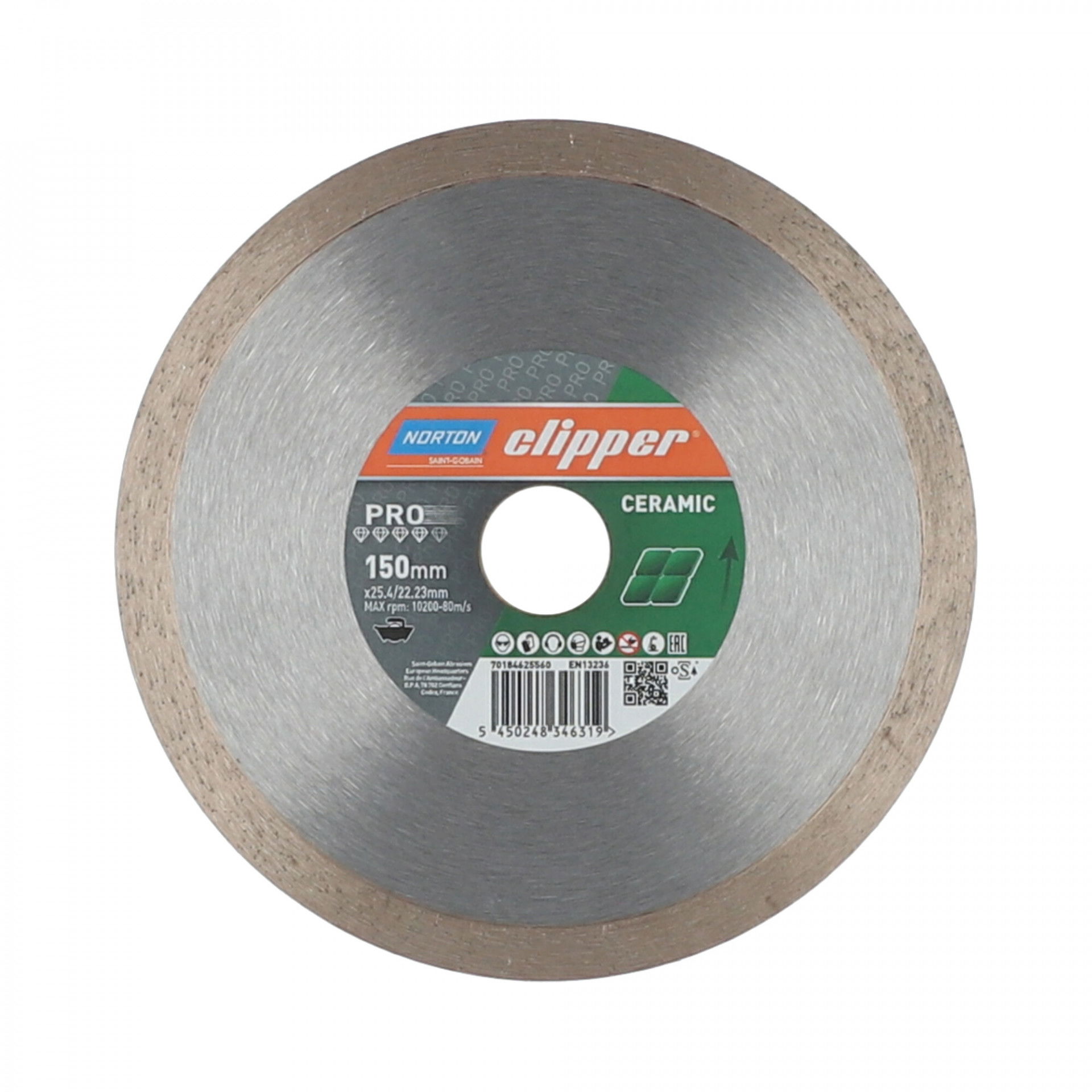 Norton Clipper Pro Ceramic gyémánt vágókorong Ø150x25,4/22,23 mm termék fő termékképe