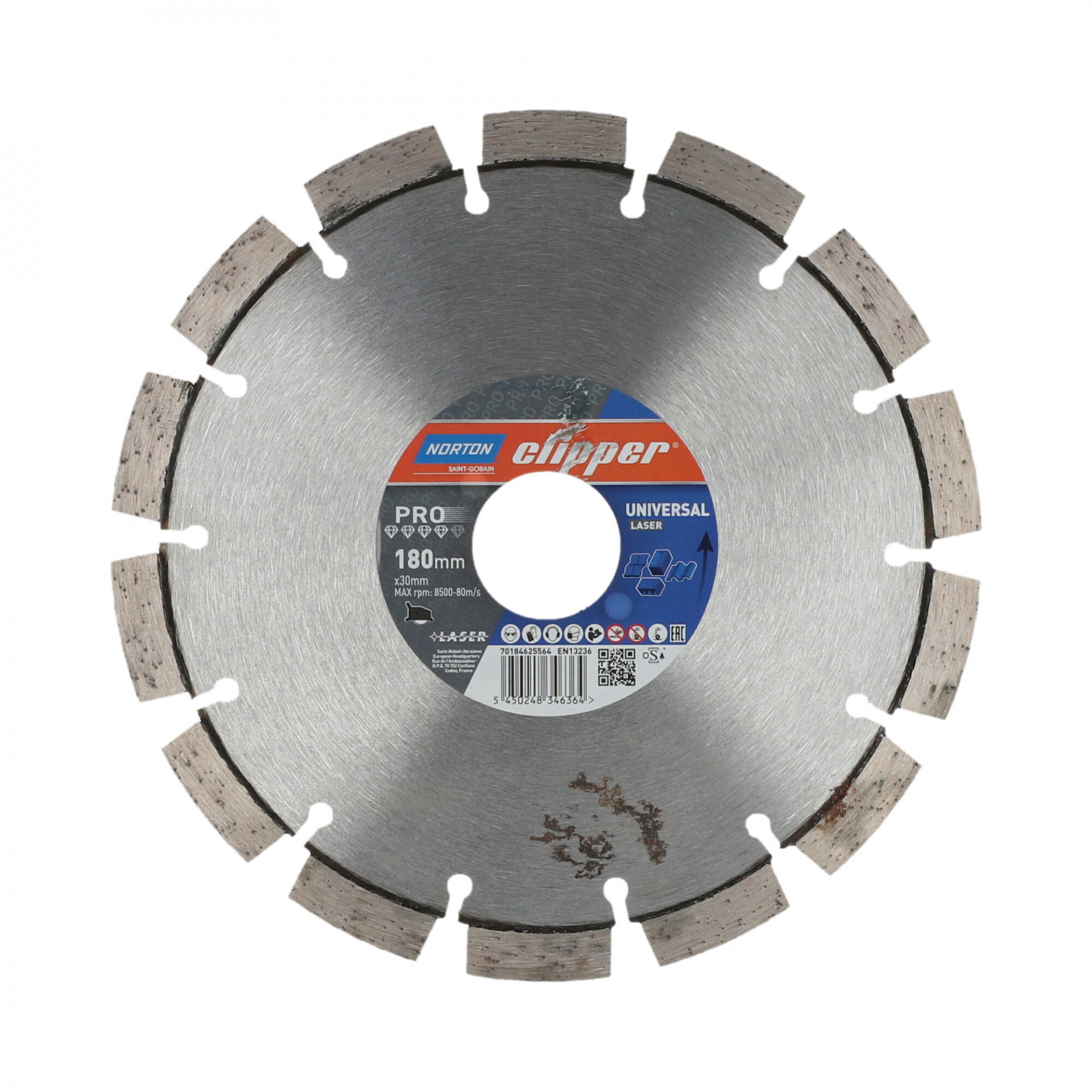 Norton Clipper Pro Universal Laser gyémánt vágókorong Ø180x30 mm termék fő termékképe