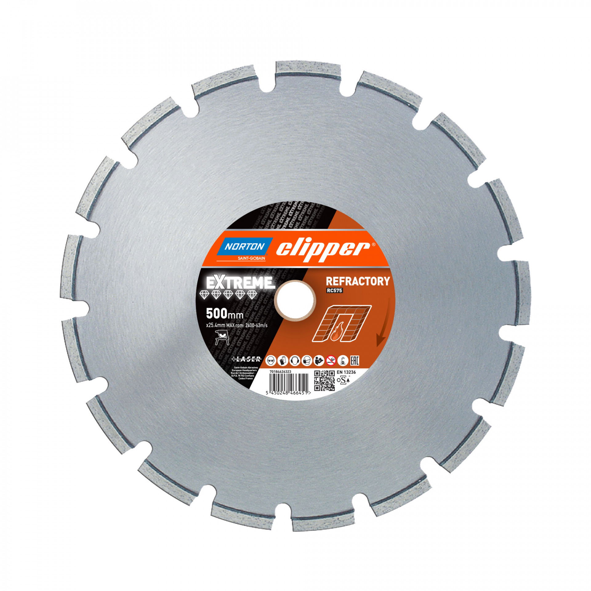 Norton Clipper Extreme RC575 gyémánt vágókorong Ø600x25,4 mm termék fő termékképe