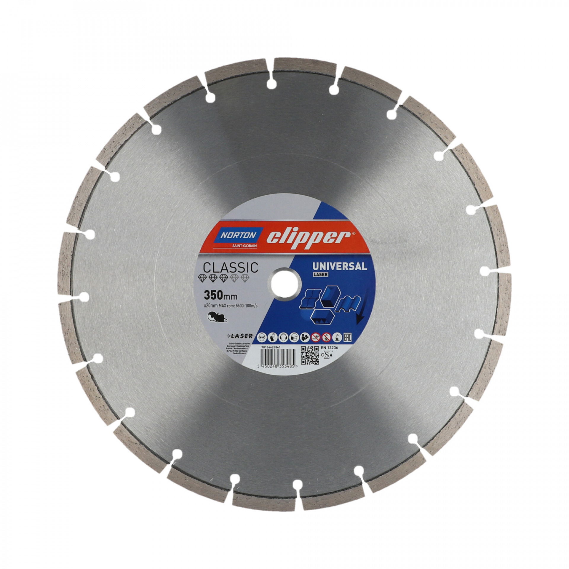 Norton Clipper Classic Universal Laser gyémánt vágókorong Ø300x25,4 mm termék fő termékképe